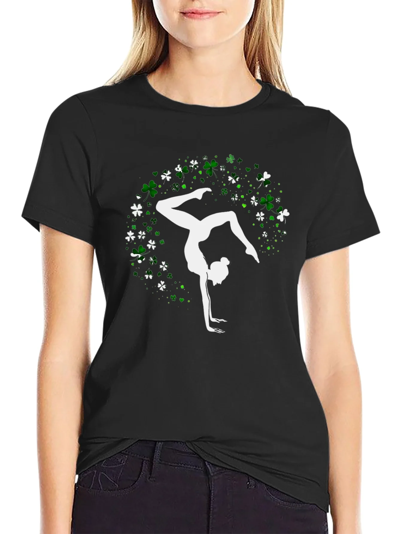 Rebbecca Gymnast Shamrock T-Shirt - St. Patricks Day