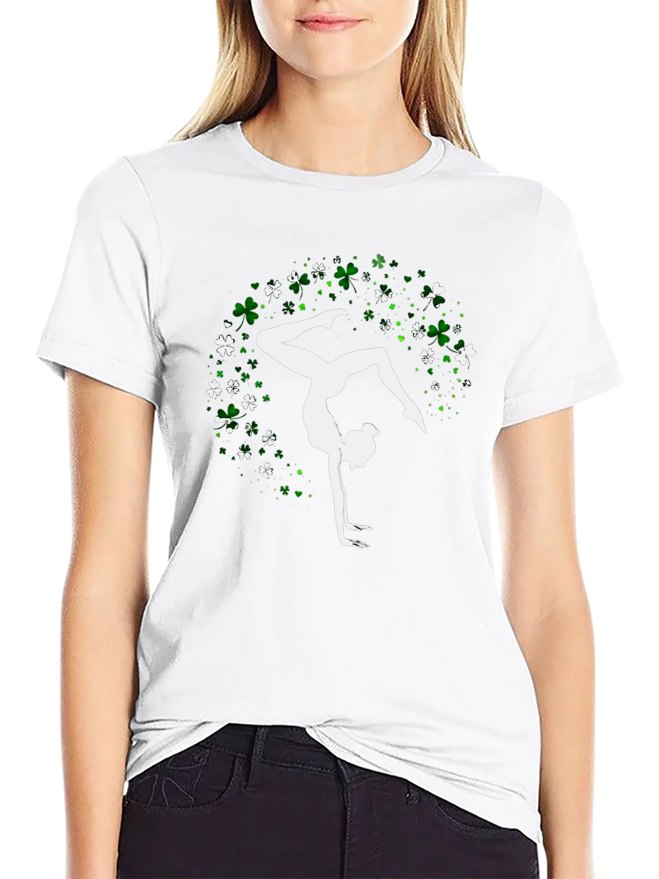 Rebbecca Gymnast Shamrock T-Shirt - St. Patricks Day