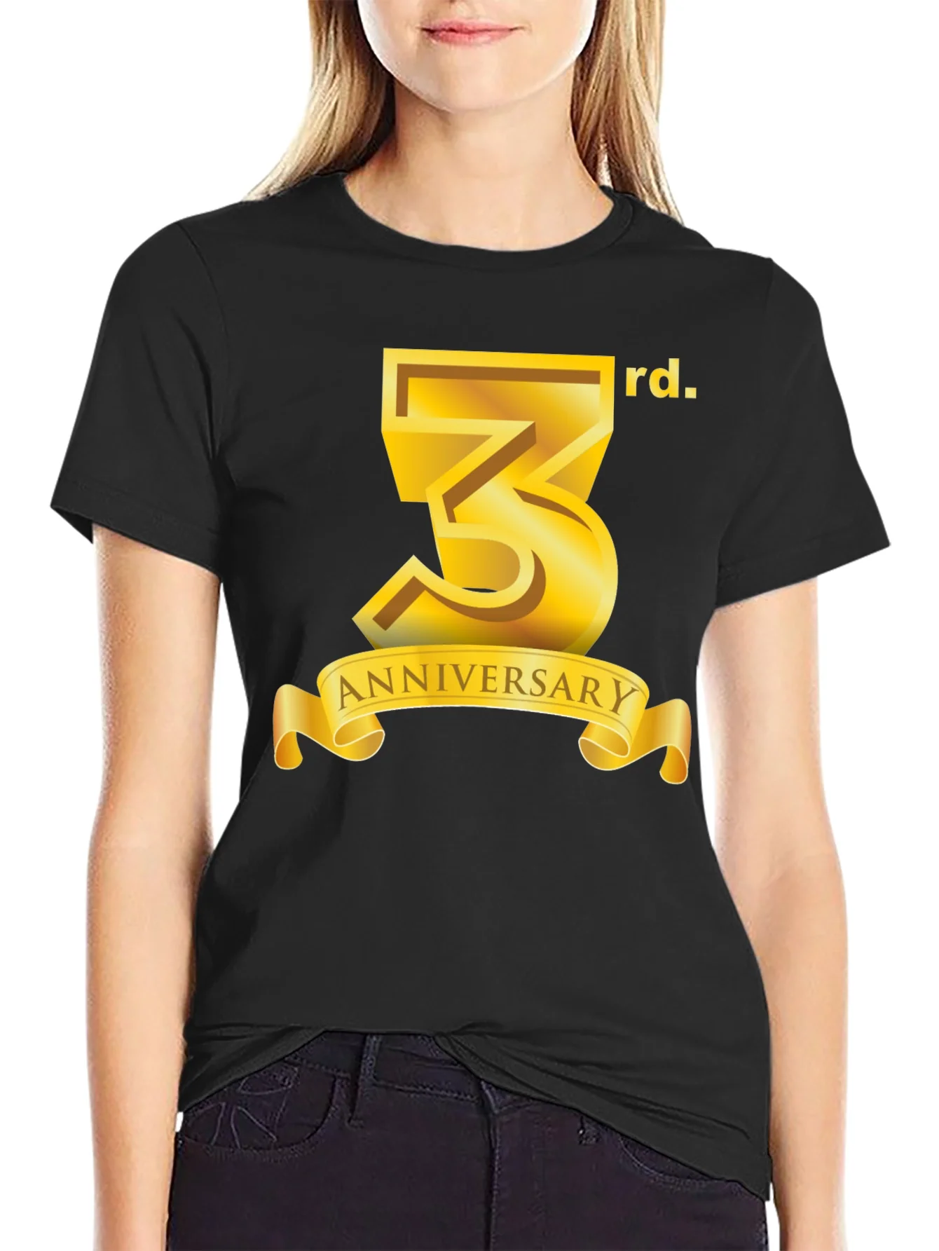 Rebbecca 3rd Anniversary Black T-Shirt