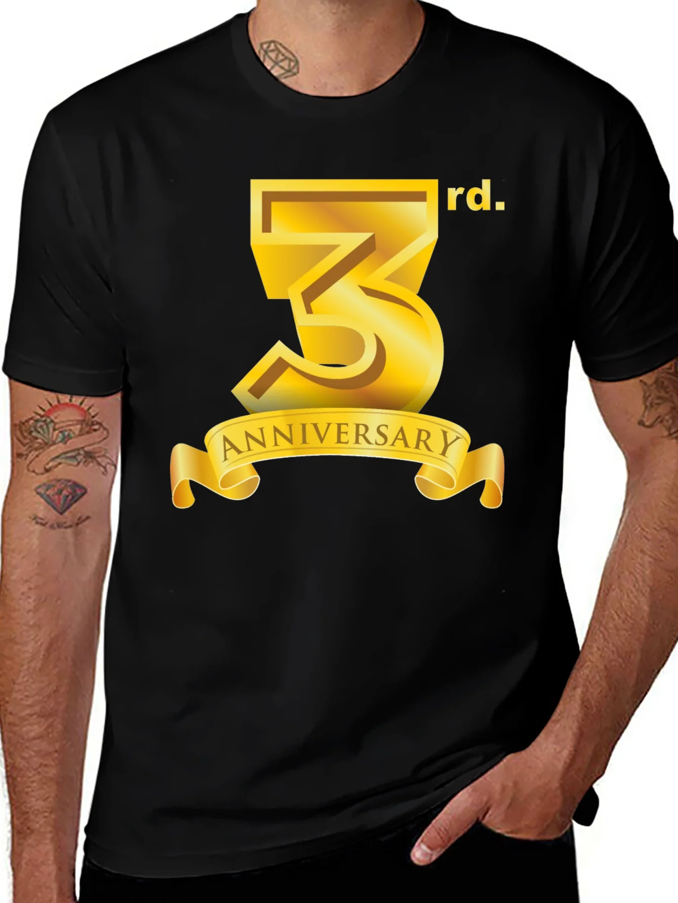 Rebbecca 3rd Anniversary Black T-Shirt