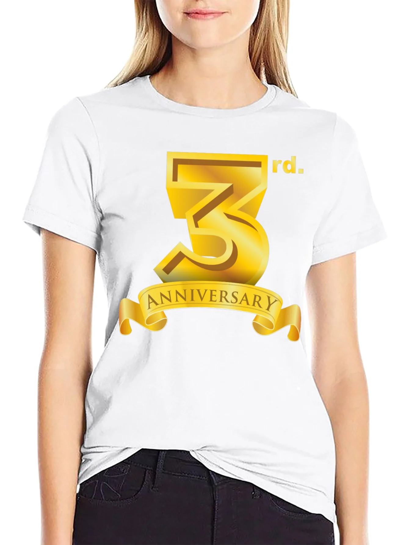 Rebbecca 3rd Anniversary Black T-Shirt