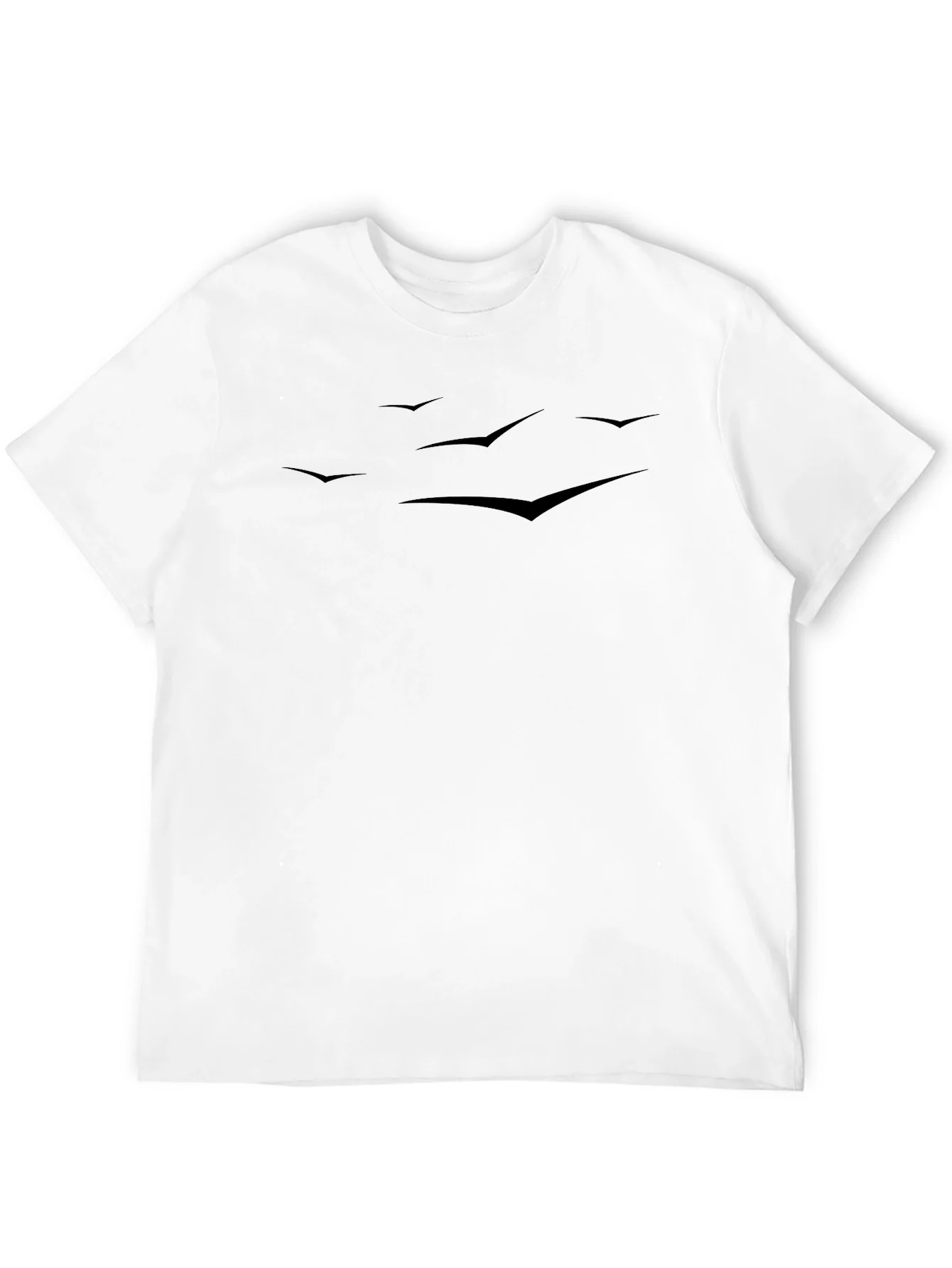 Rebbecca Mens Black T-Shirt with Flying Bird Graphic