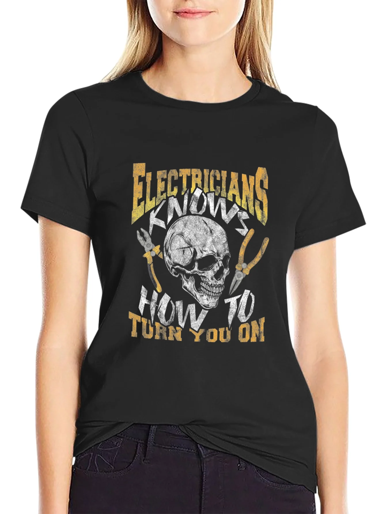 Rebbecca Electrician Humor Graphic T-Shirt