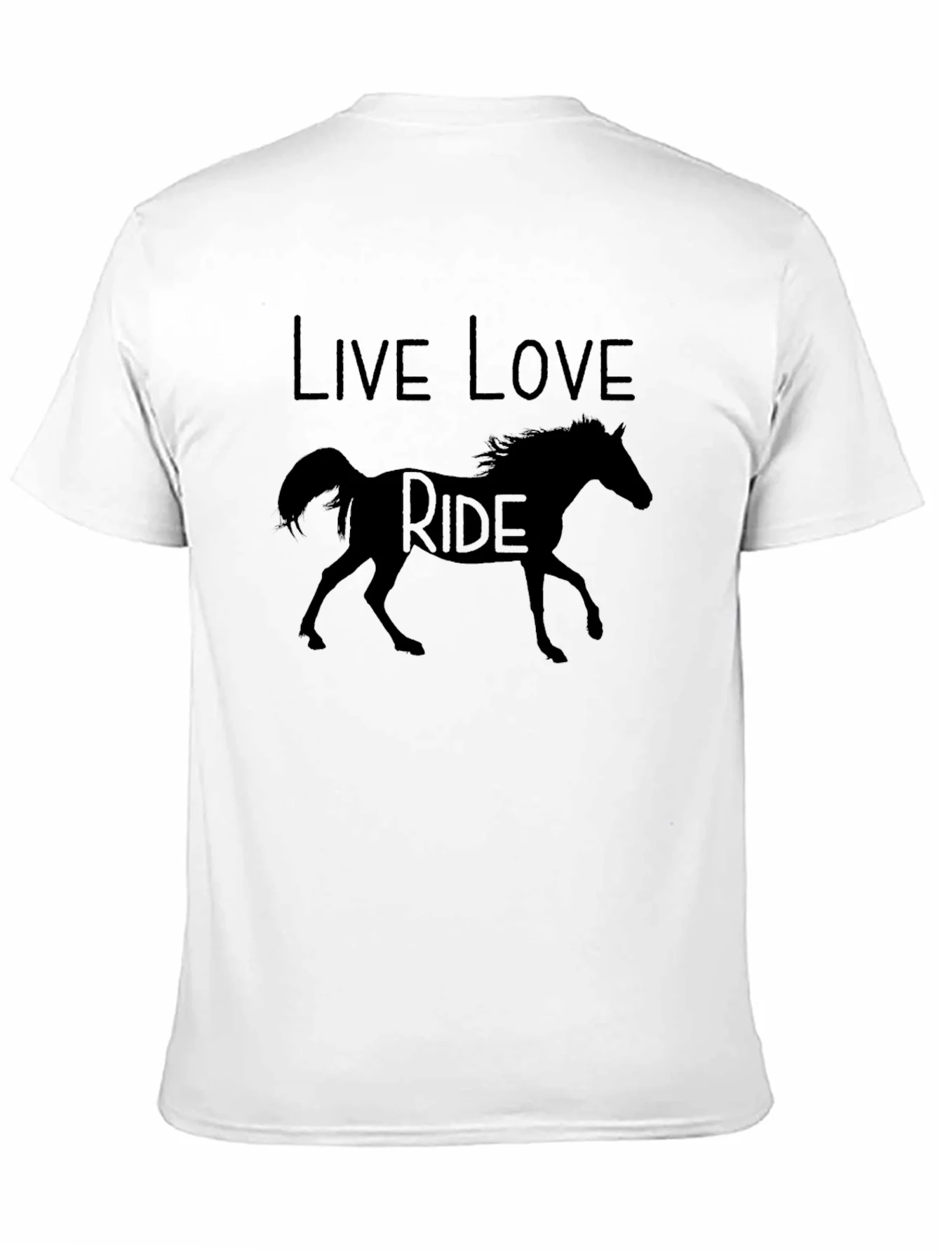 Rebbecca Live Love Ride Horse Graphic T-Shirt