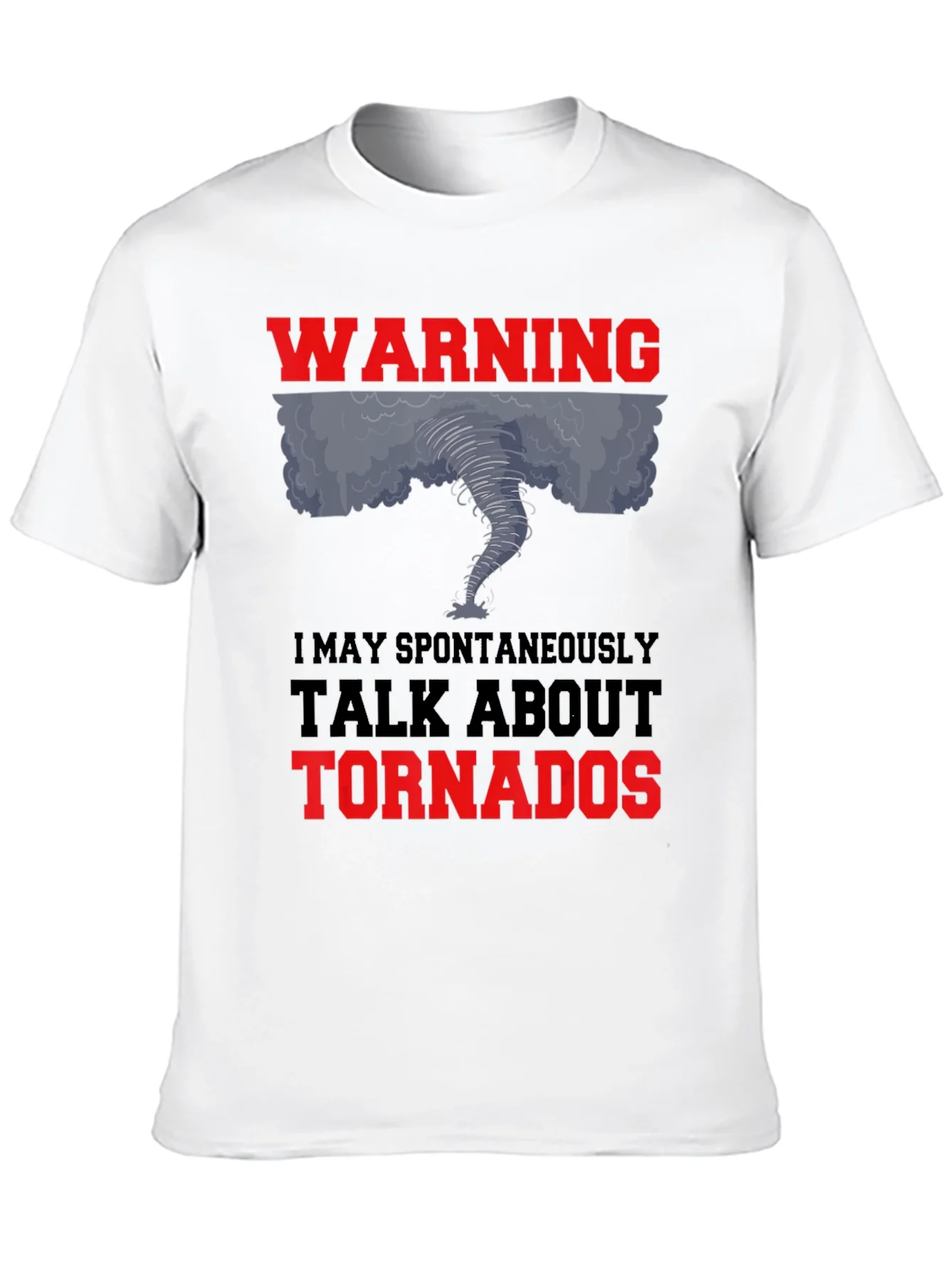 Camiseta Negra: Warning Tornado