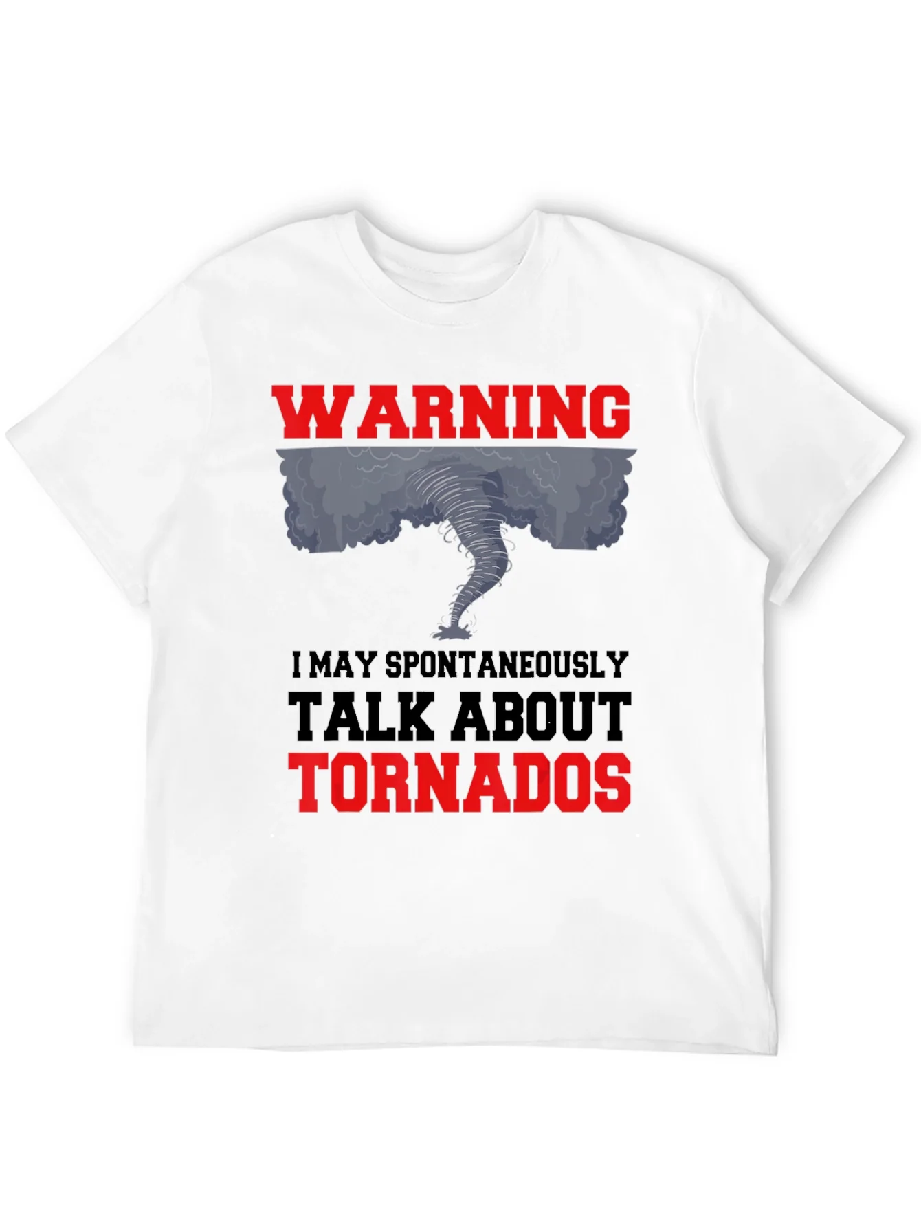 Camiseta Negra: Warning Tornado