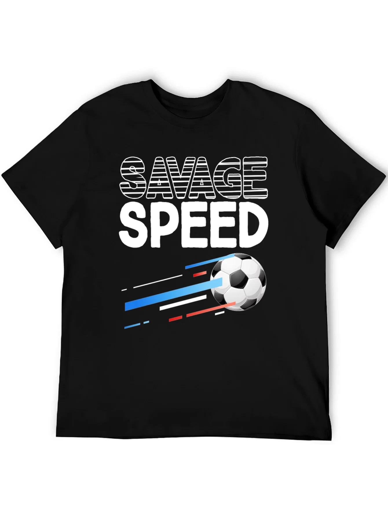 Rebbecca Savage Speed Soccer Ball Graphic Tee - Black