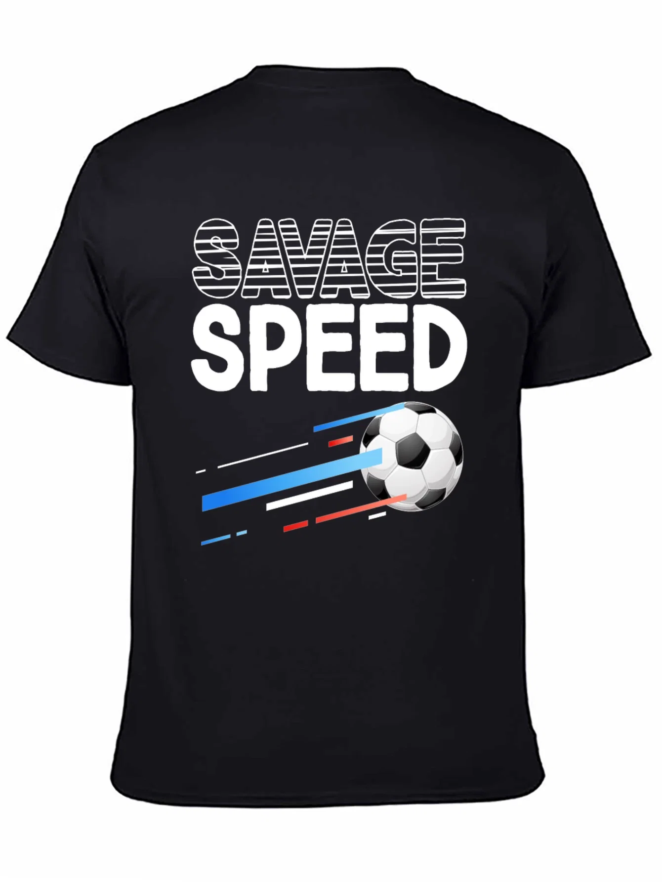 Rebbecca Savage Speed Soccer Ball Graphic Tee - Black