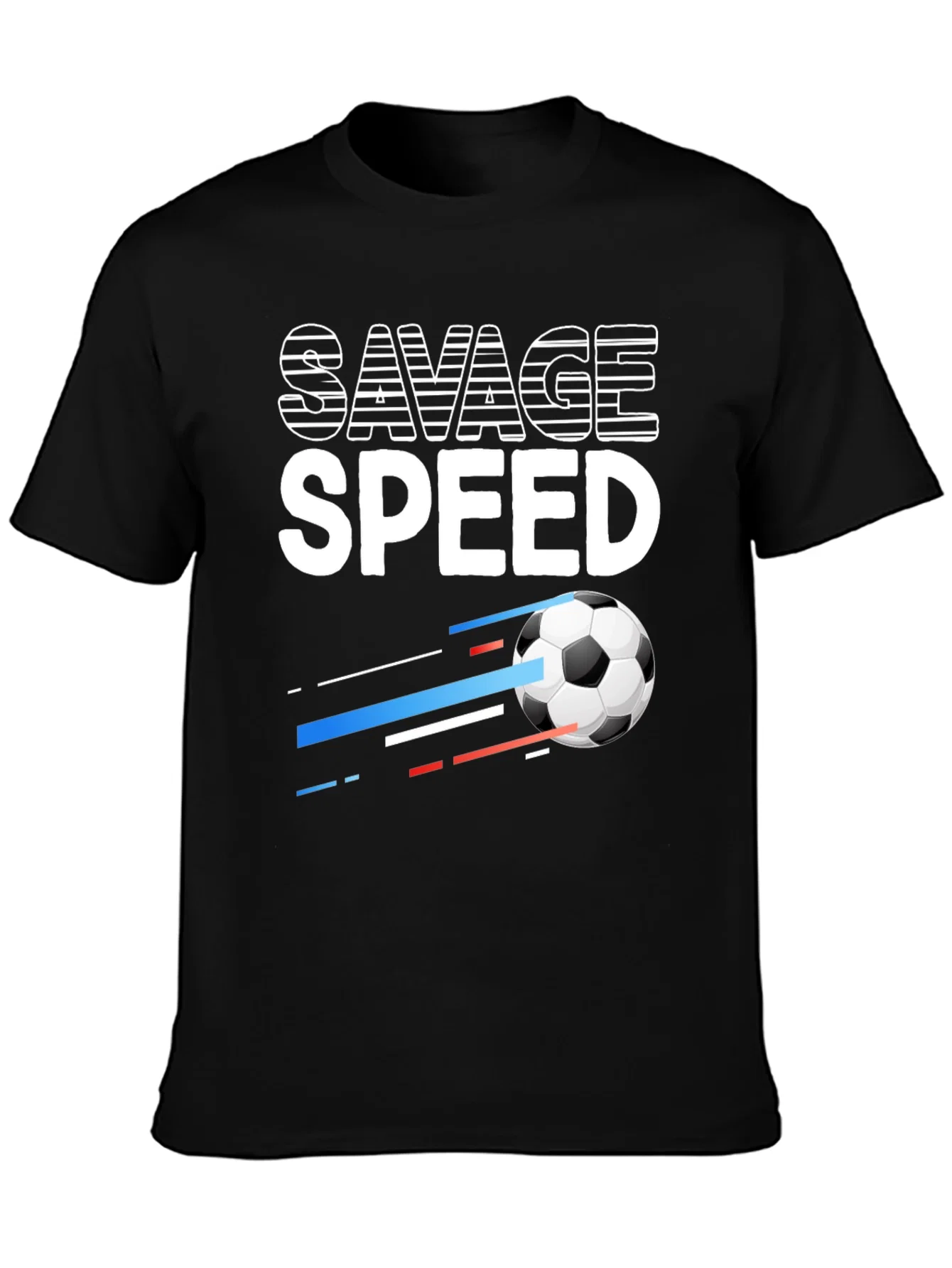 Rebbecca Savage Speed Soccer Ball Graphic Tee - Black