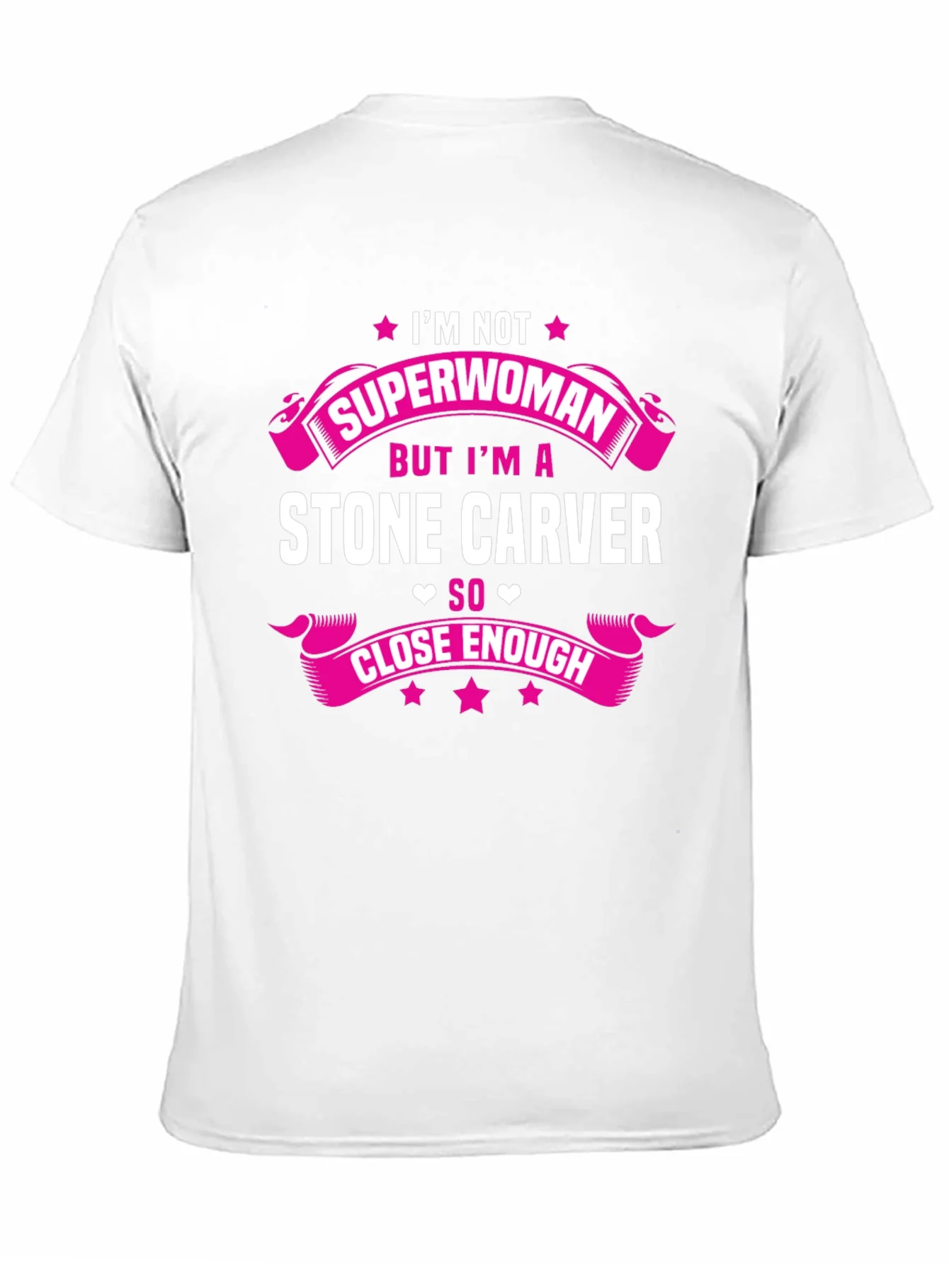 Camiseta Negra con Estampado Stone Carver