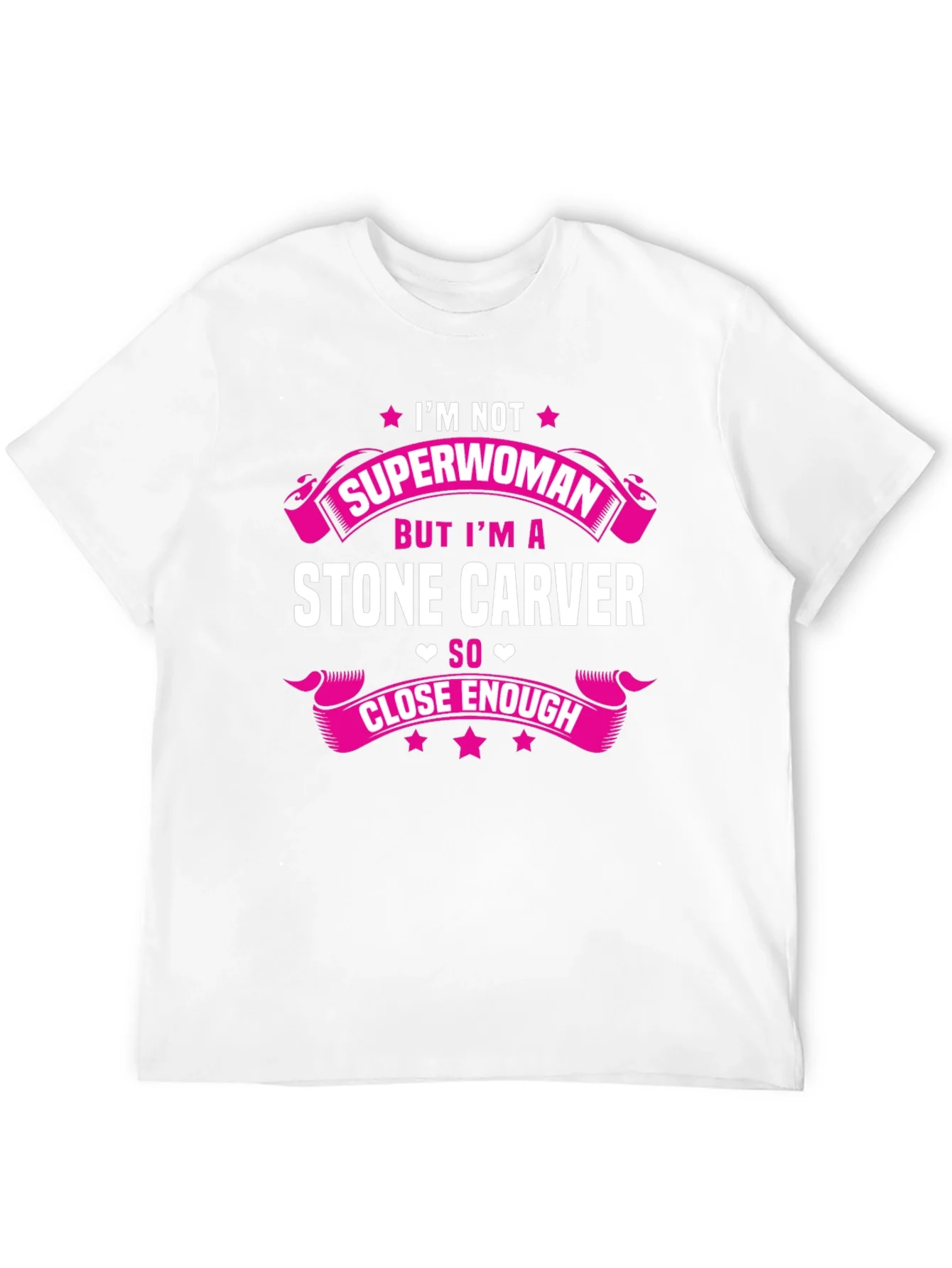 Camiseta Negra con Estampado Stone Carver