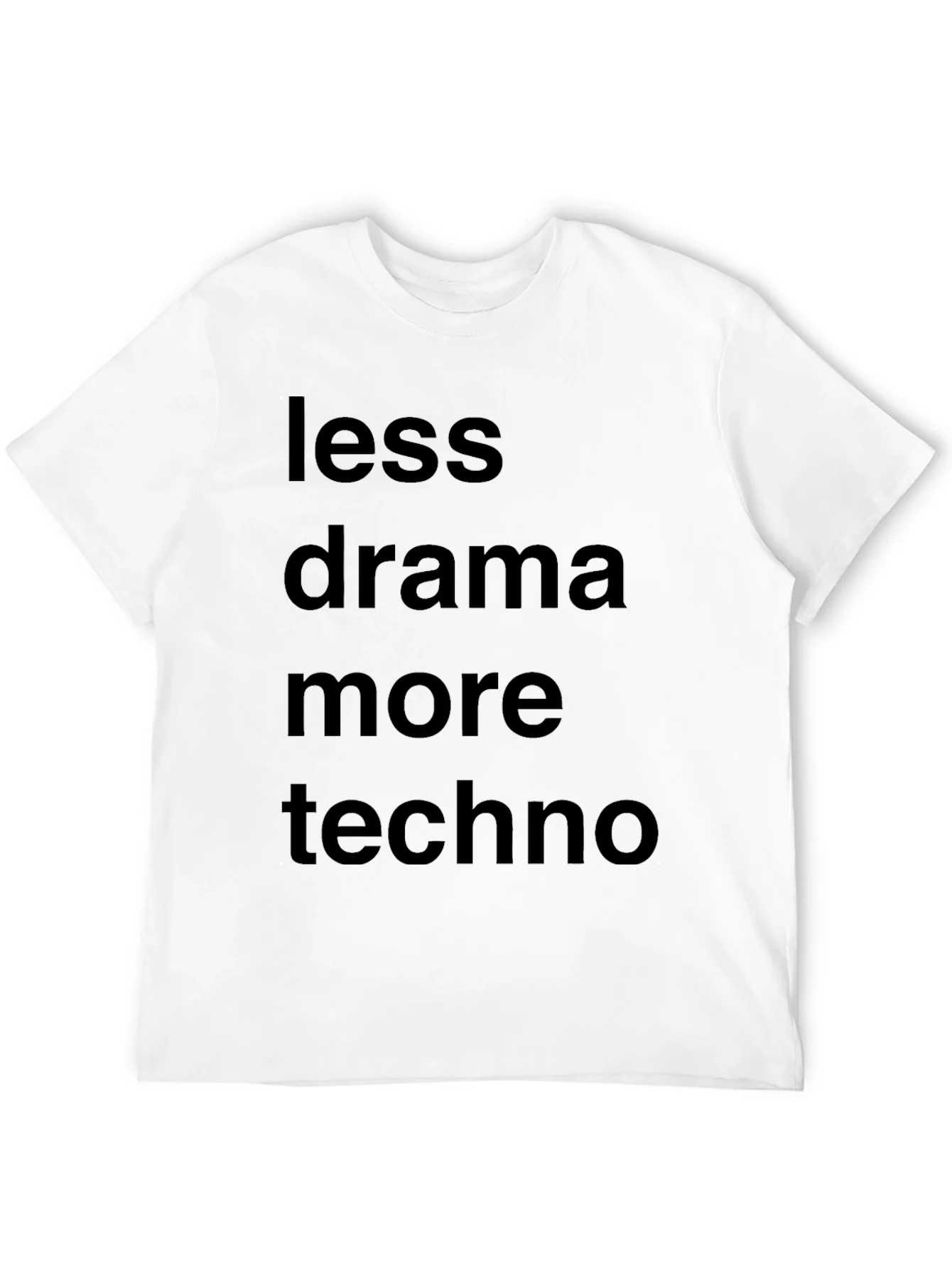 Camiseta Negra: Menos Drama M¨¢s Techno