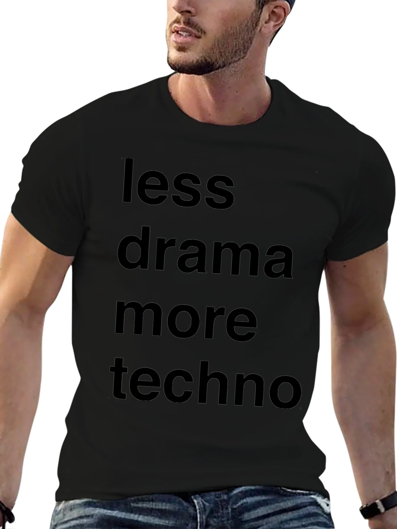Camiseta Negra: Menos Drama M¨¢s Techno