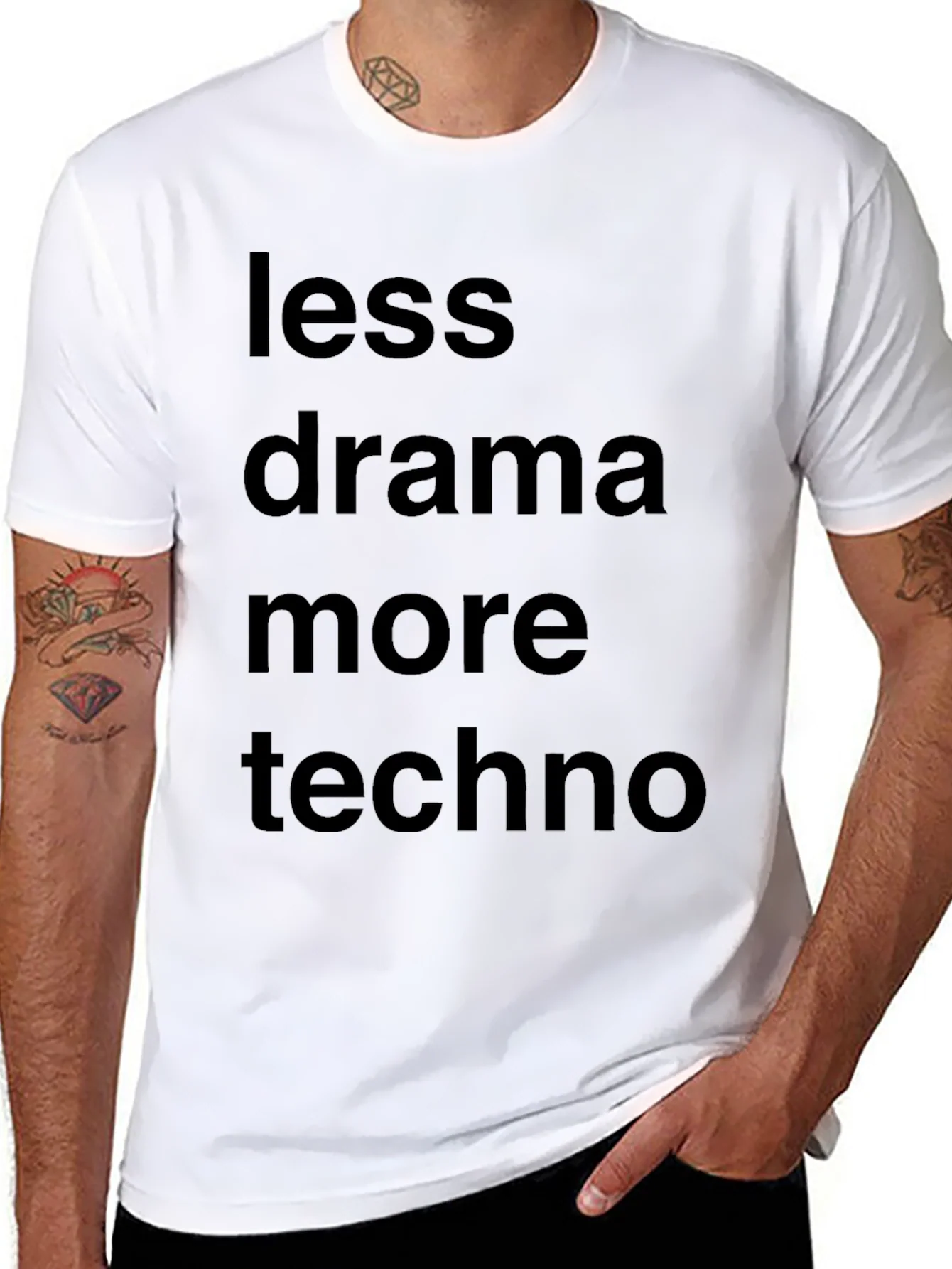 Camiseta Negra: Menos Drama M¨¢s Techno