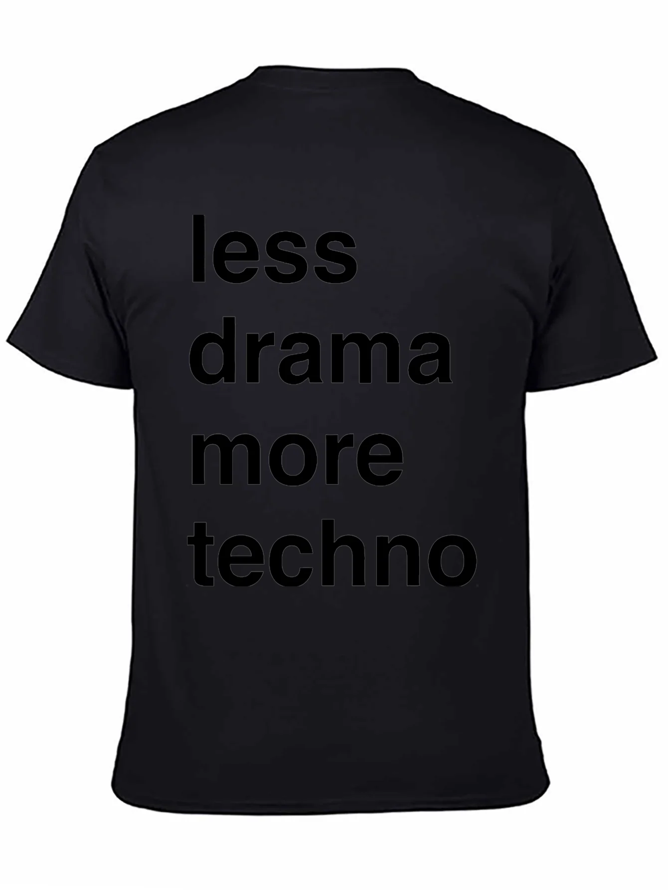 Camiseta Negra: Menos Drama M¨¢s Techno