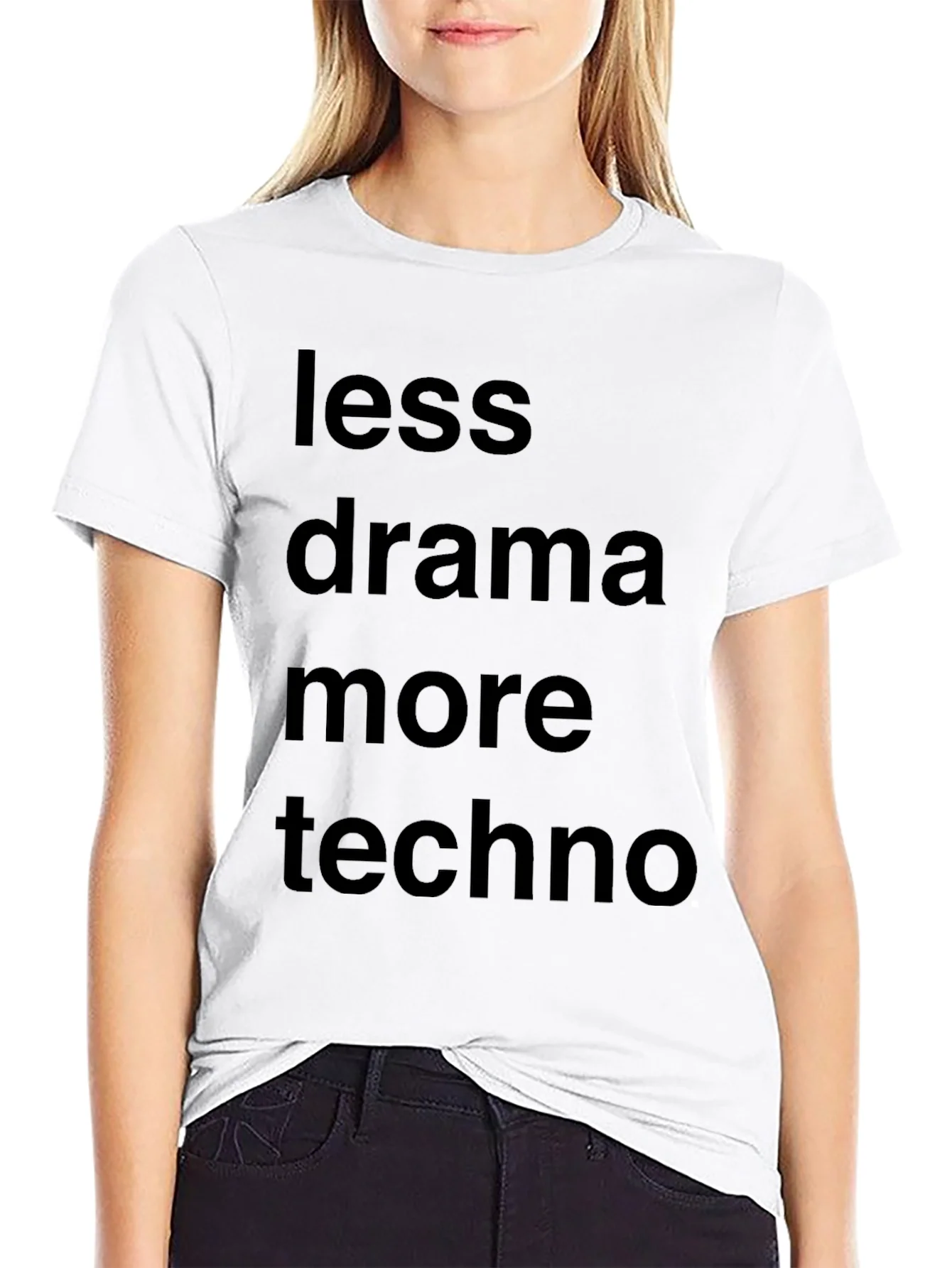 Camiseta Negra: Menos Drama M¨¢s Techno