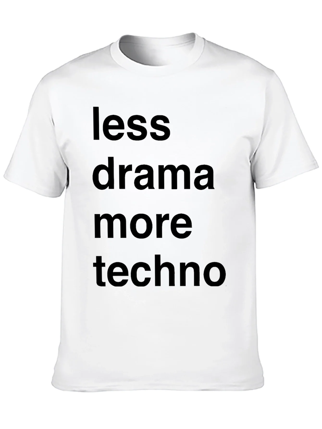 Camiseta Negra: Menos Drama M¨¢s Techno