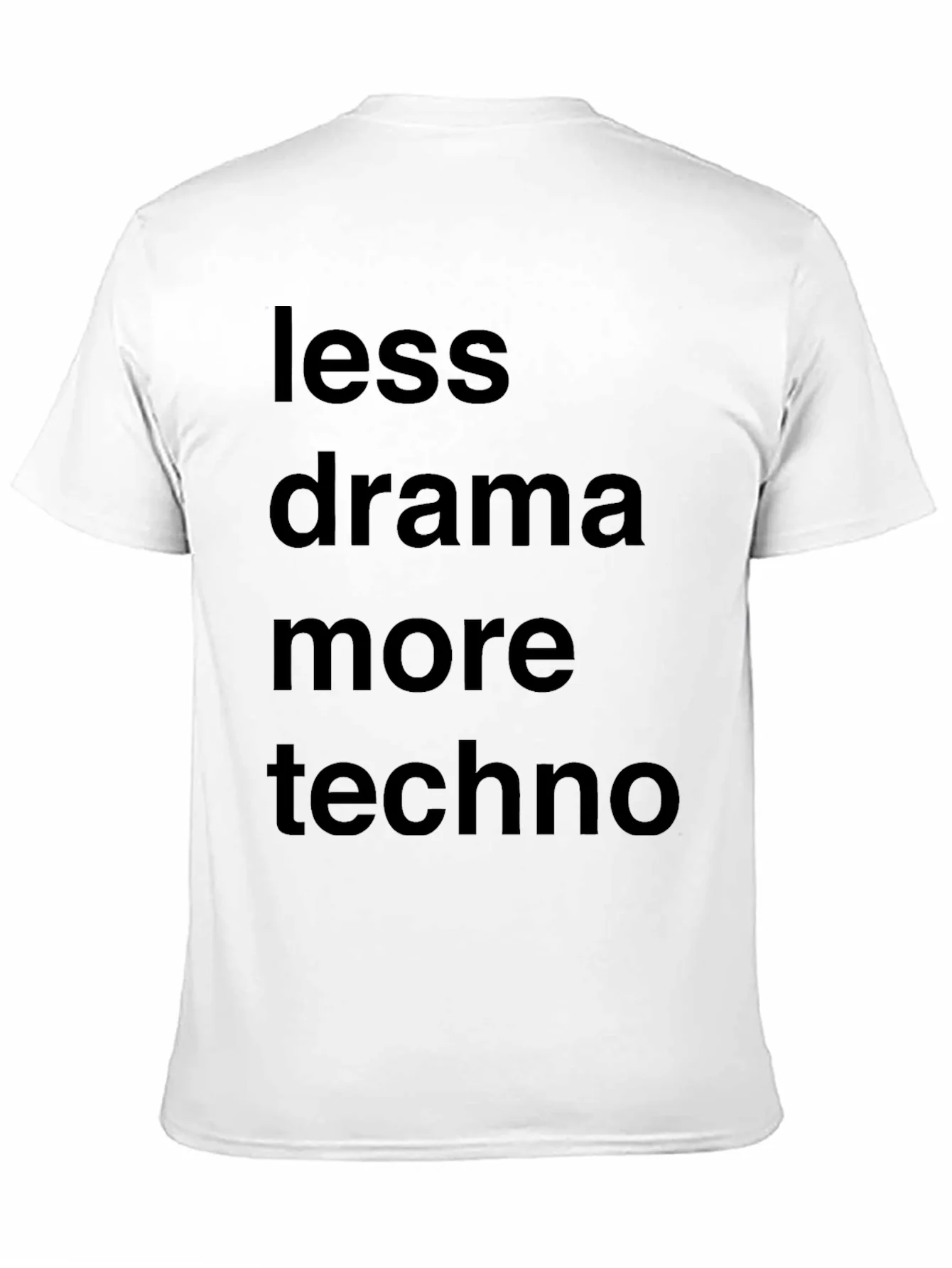 Camiseta Negra: Menos Drama M¨¢s Techno