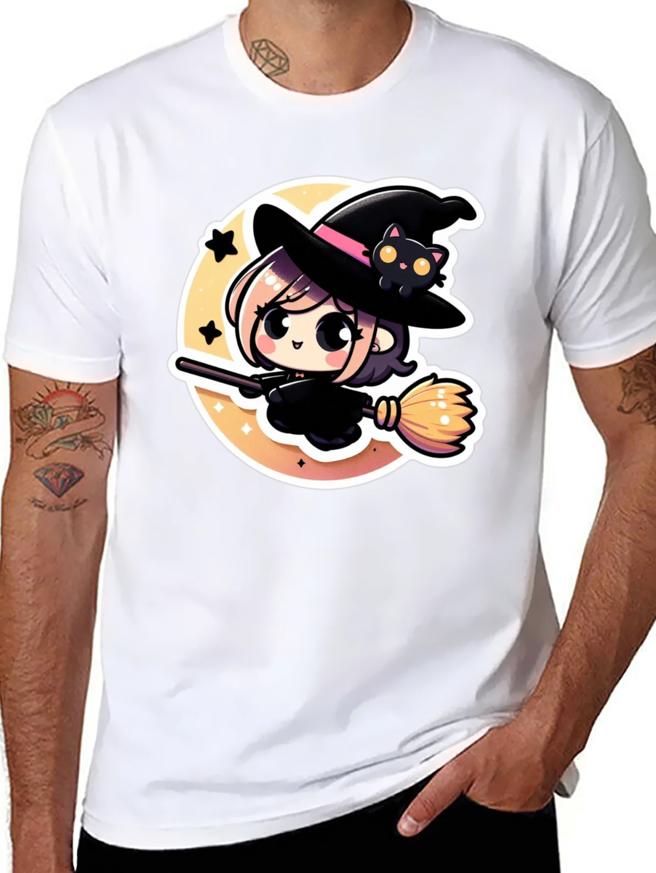 Rebbecca Kawaii Witch T-Shirt - Cute Halloween Tee