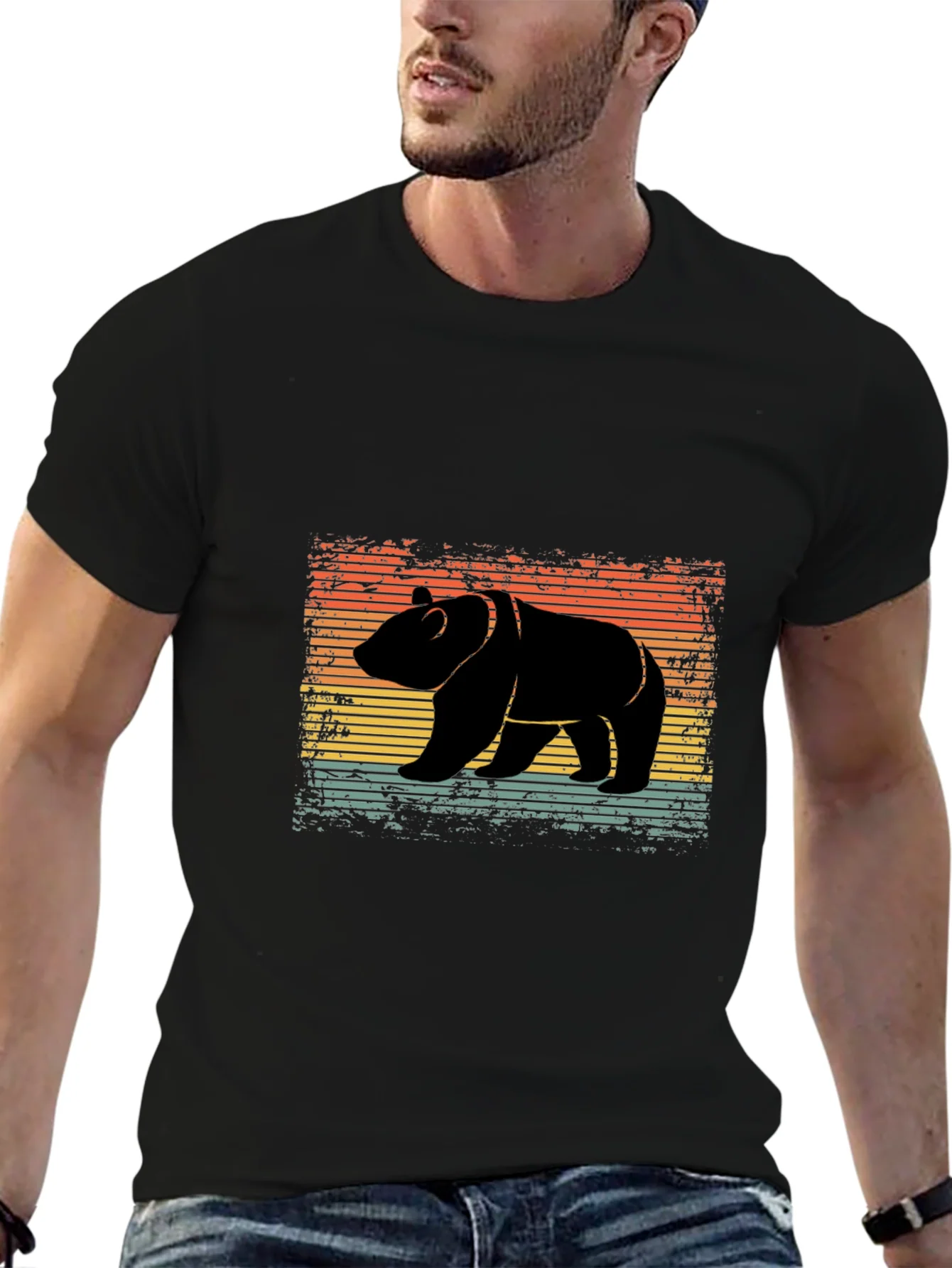 Rebbecca Retro Bear Silhouette T-Shirt