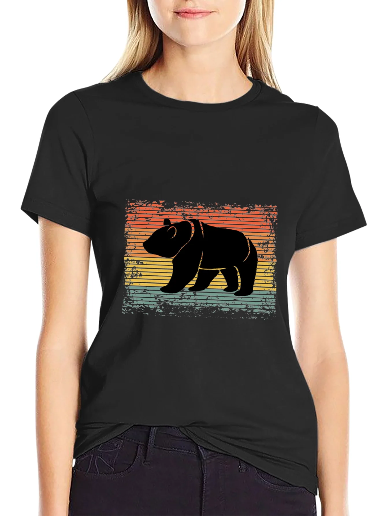 Rebbecca Retro Bear Silhouette T-Shirt