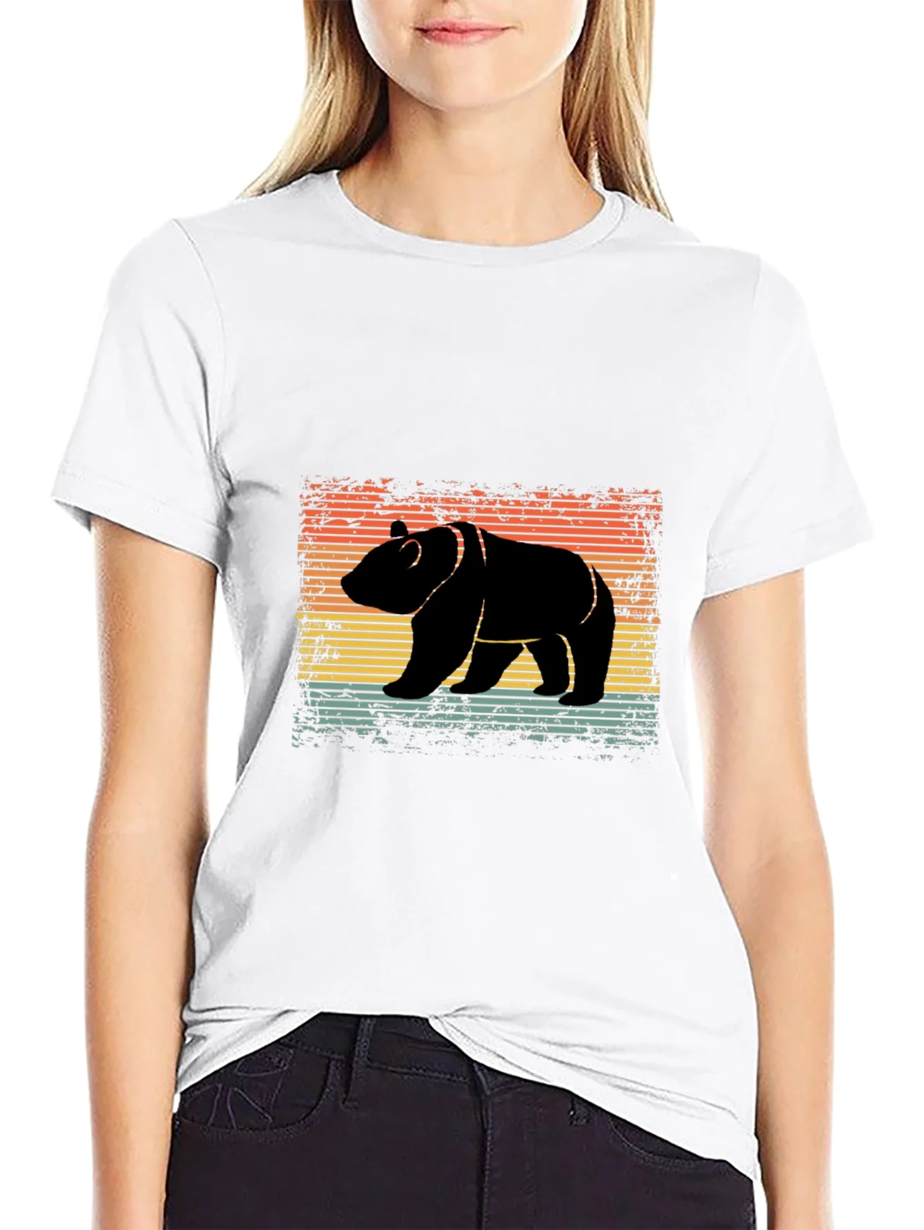 Rebbecca Retro Bear Silhouette T-Shirt