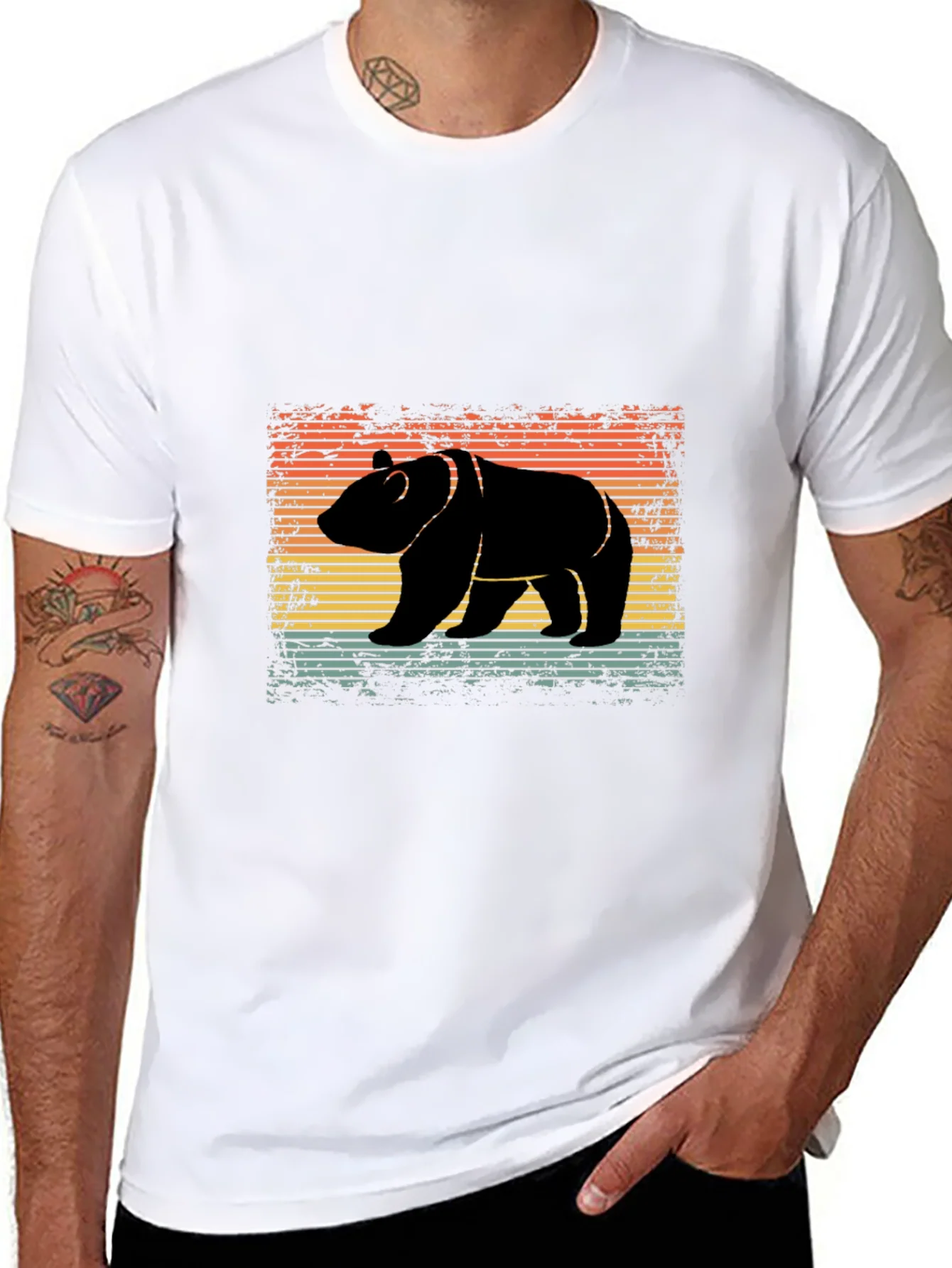 Rebbecca Retro Bear Silhouette T-Shirt