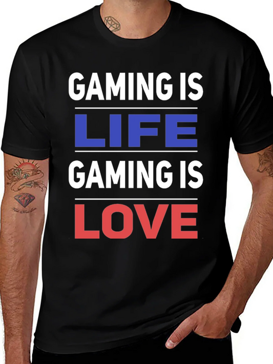 Rebbecca Gaming is Life Gaming is Love - Black T-Shirt
