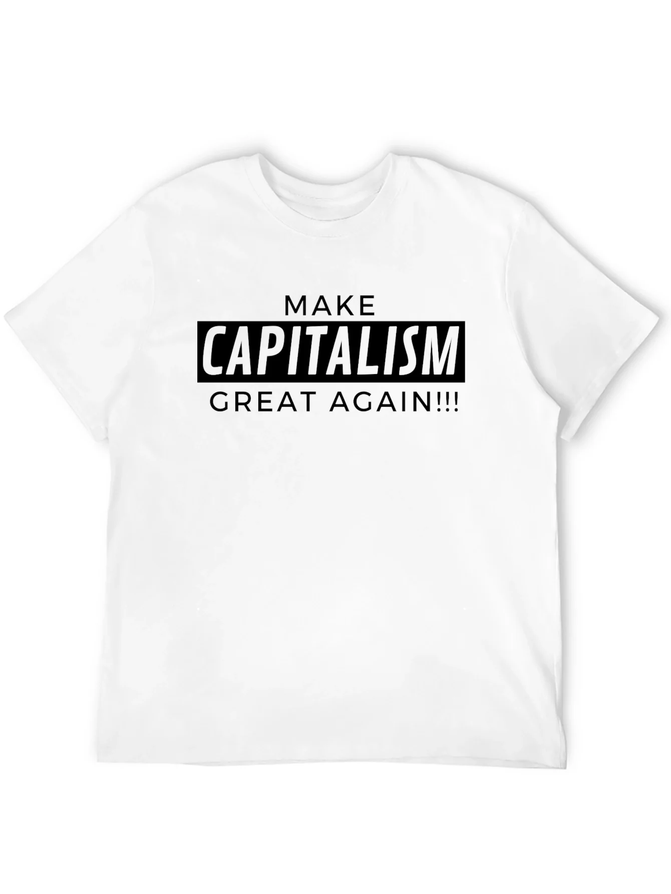 Camiseta Negra: ?Haz el Capitalismo Genial Otra Vez!