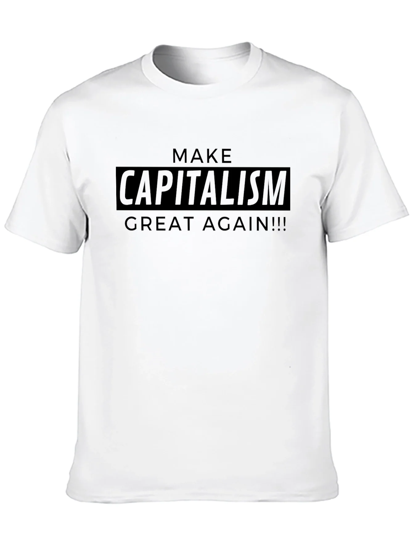 Camiseta Negra: ?Haz el Capitalismo Genial Otra Vez!