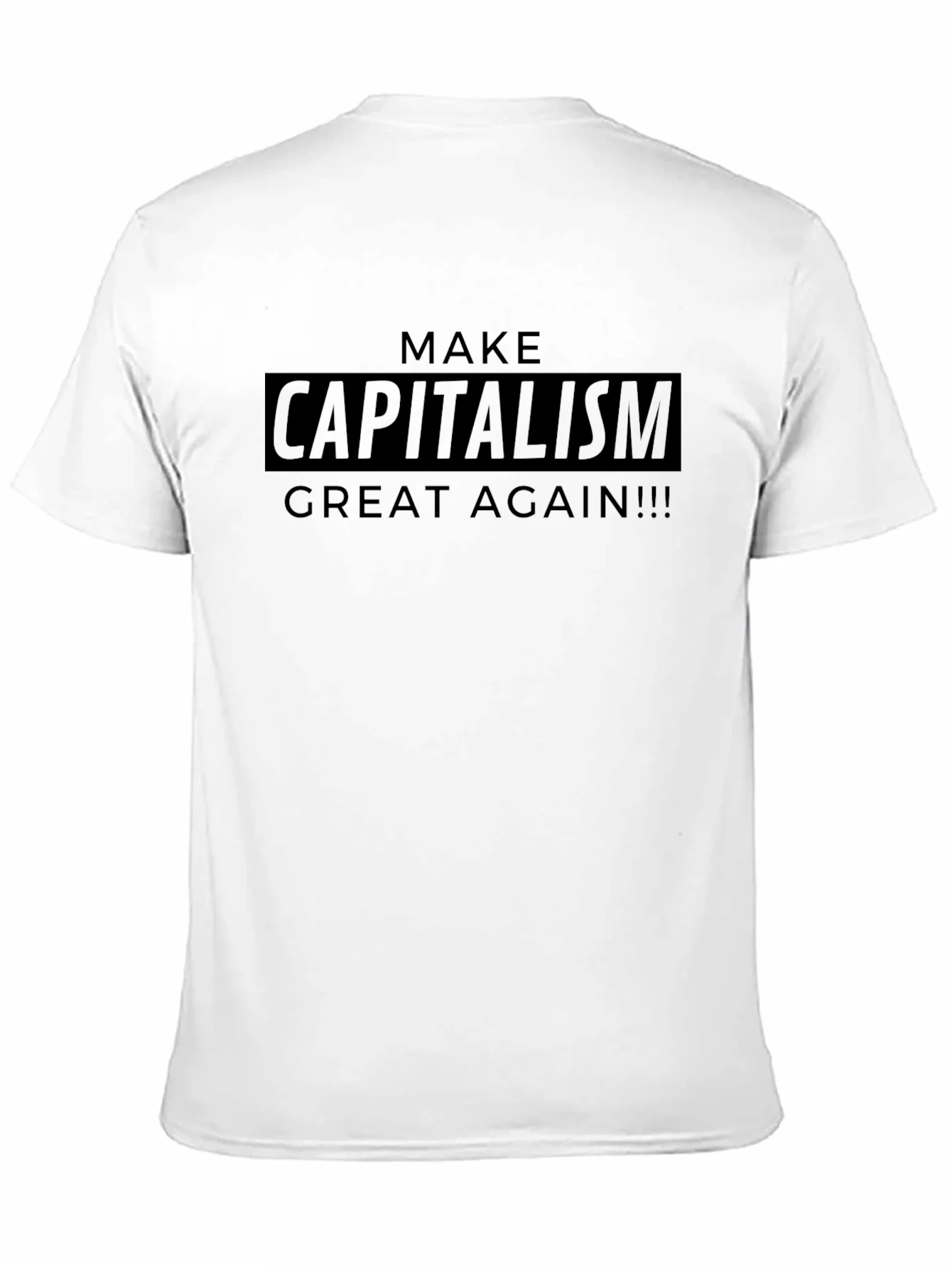 Camiseta Negra: ?Haz el Capitalismo Genial Otra Vez!