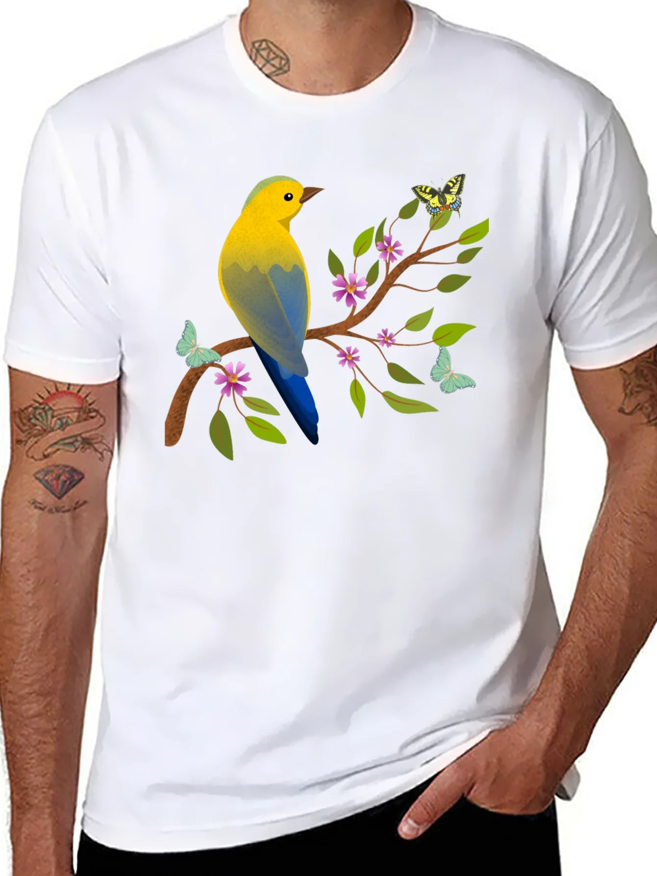 Rebbecca Bird and Butterfly Graphic Tee