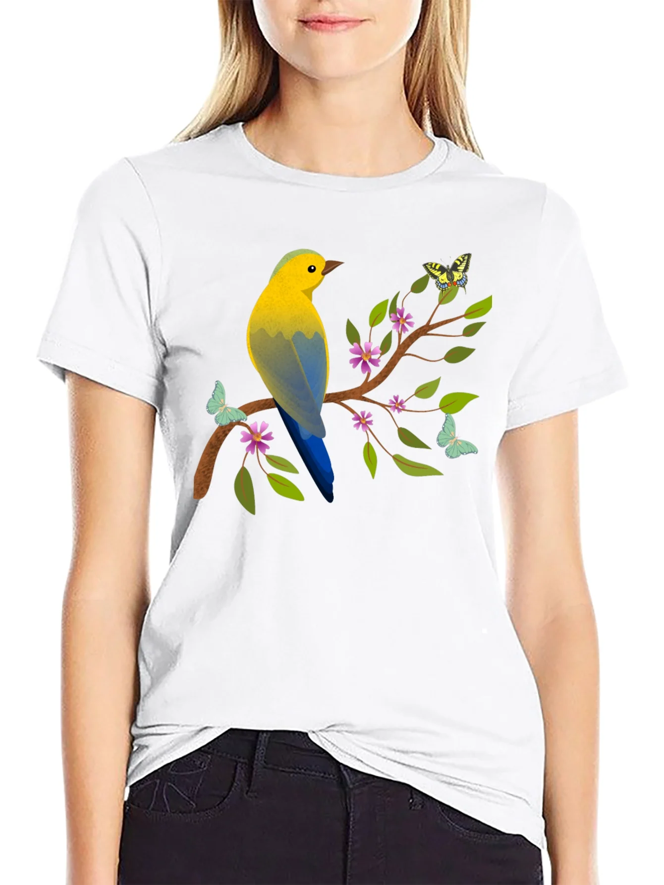 Rebbecca Bird and Butterfly Graphic Tee