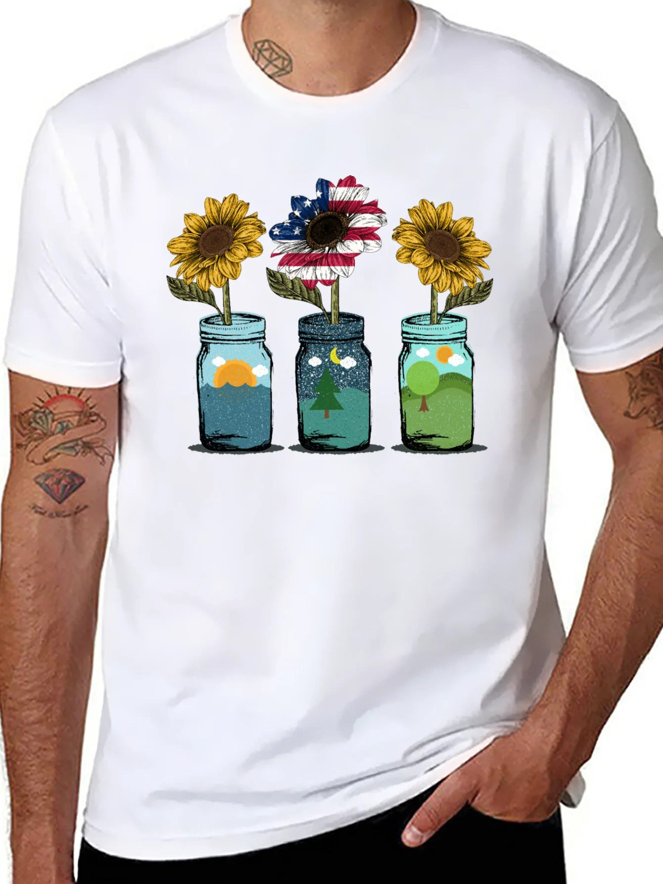 Rebbecca Scenic Sunflower Graphic Tee