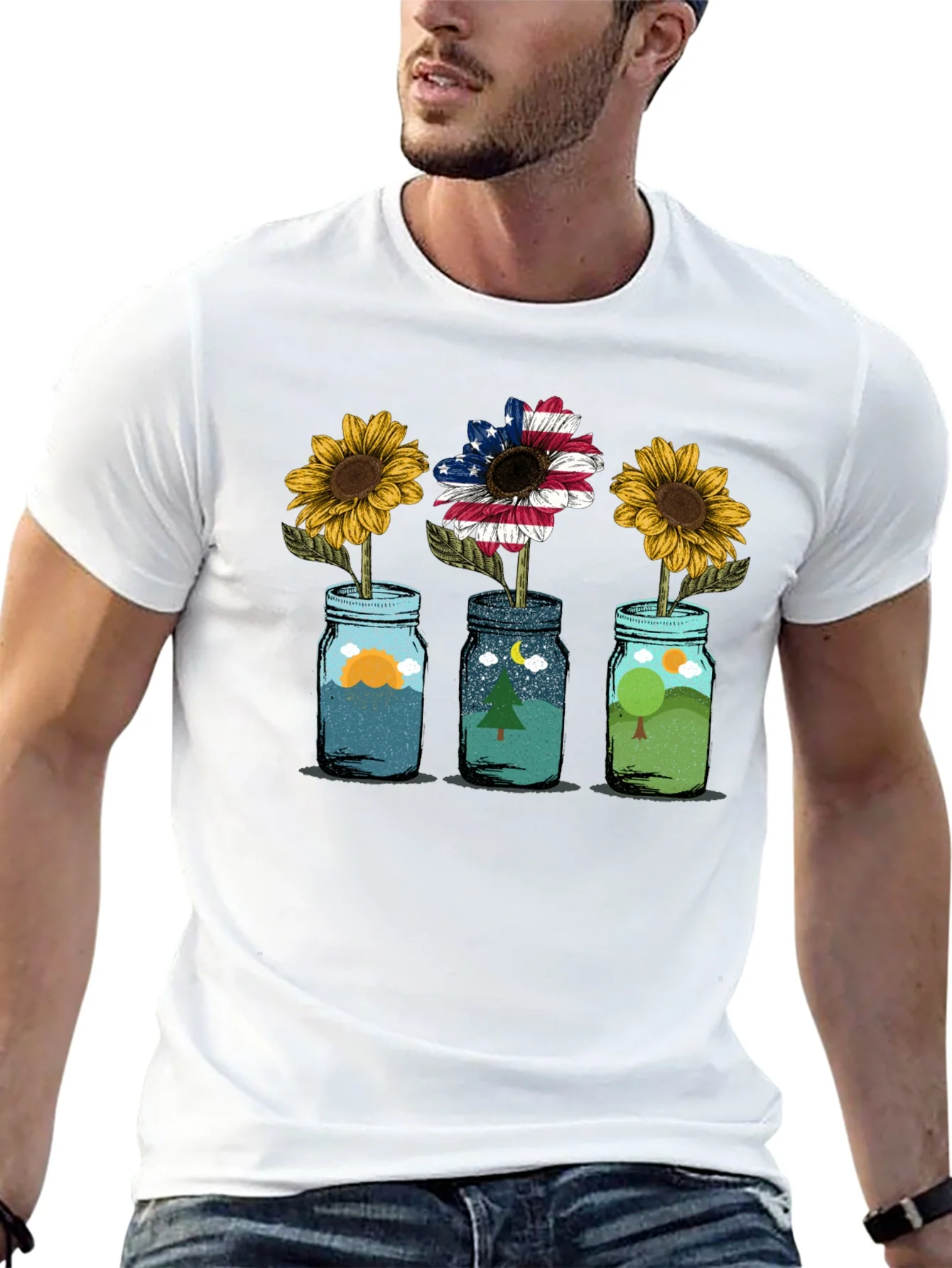 Rebbecca Scenic Sunflower Graphic Tee