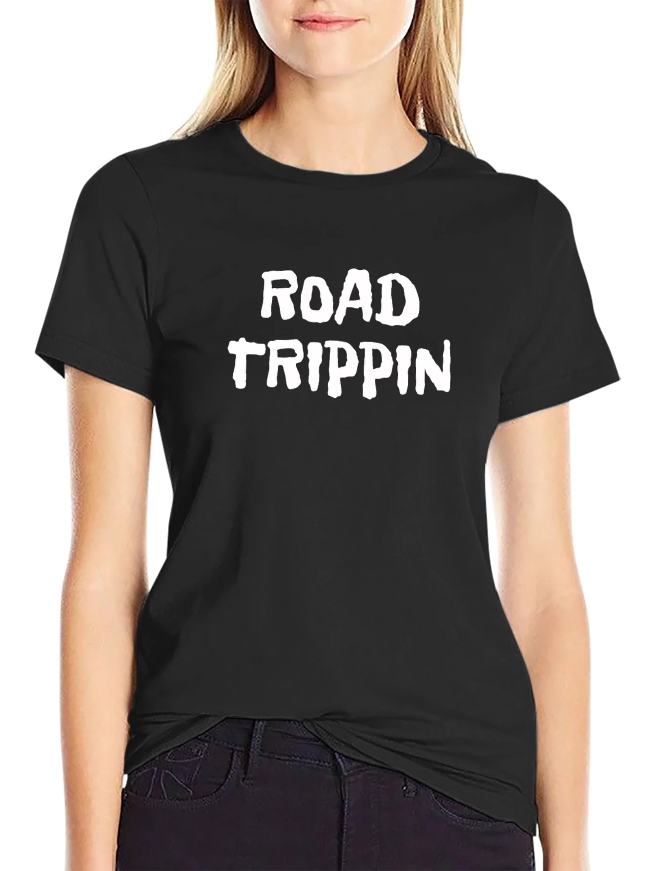 Rebbecca Road Trippin Graphic Tee - Black Casual T-Shirt