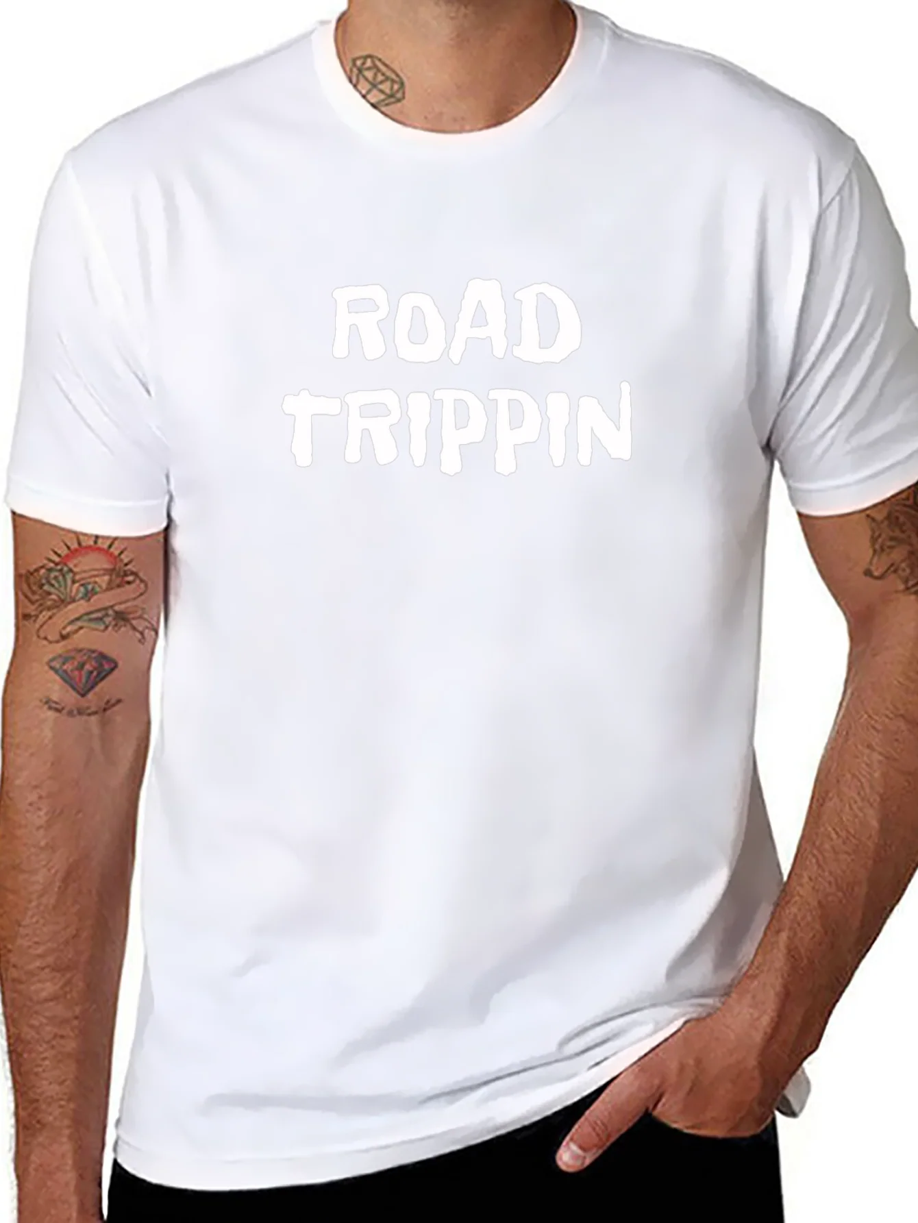 Rebbecca Road Trippin Graphic Tee - Black Casual T-Shirt