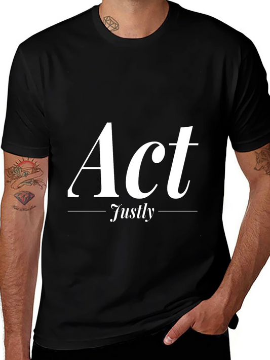 Rebbecca Act Justly Graphic Tee - Stylish & Meaningful