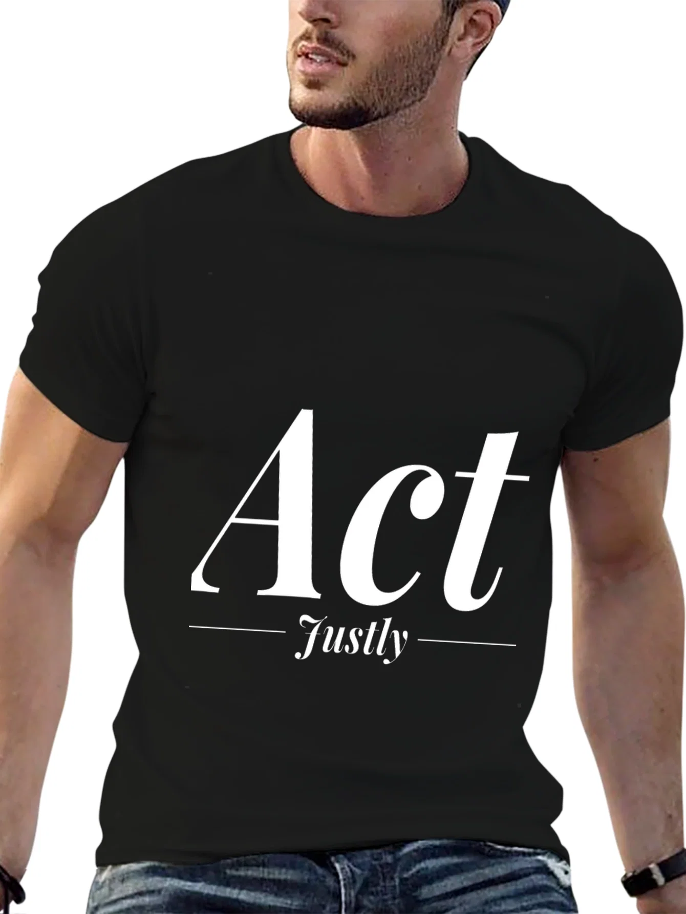 Rebbecca Act Justly Graphic Tee - Stylish & Meaningful