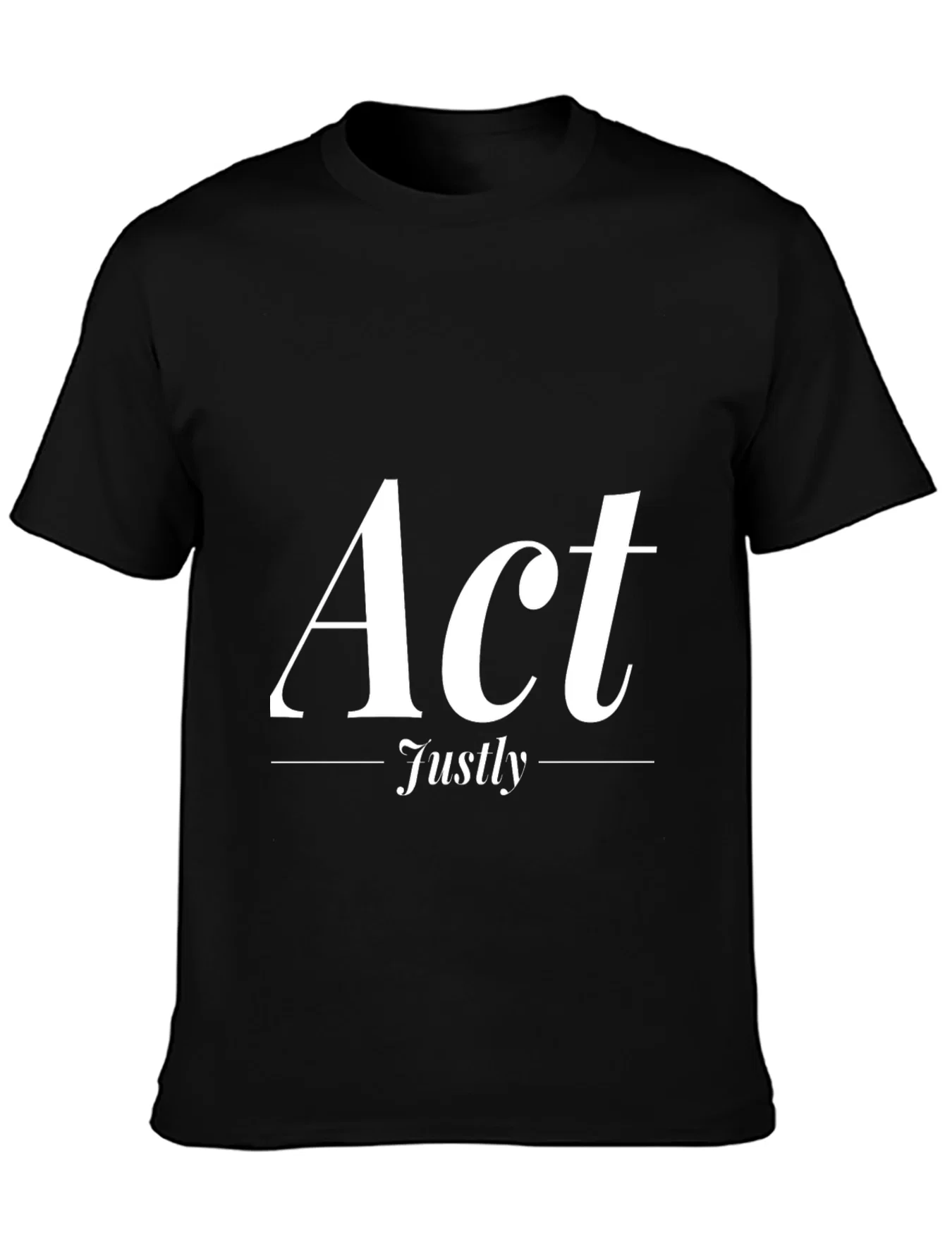 Rebbecca Act Justly Graphic Tee - Stylish & Meaningful