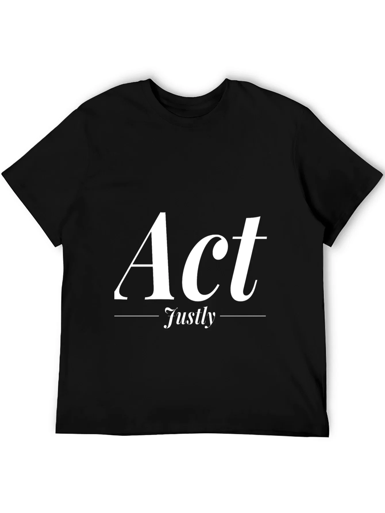 Rebbecca Act Justly Graphic Tee - Stylish & Meaningful
