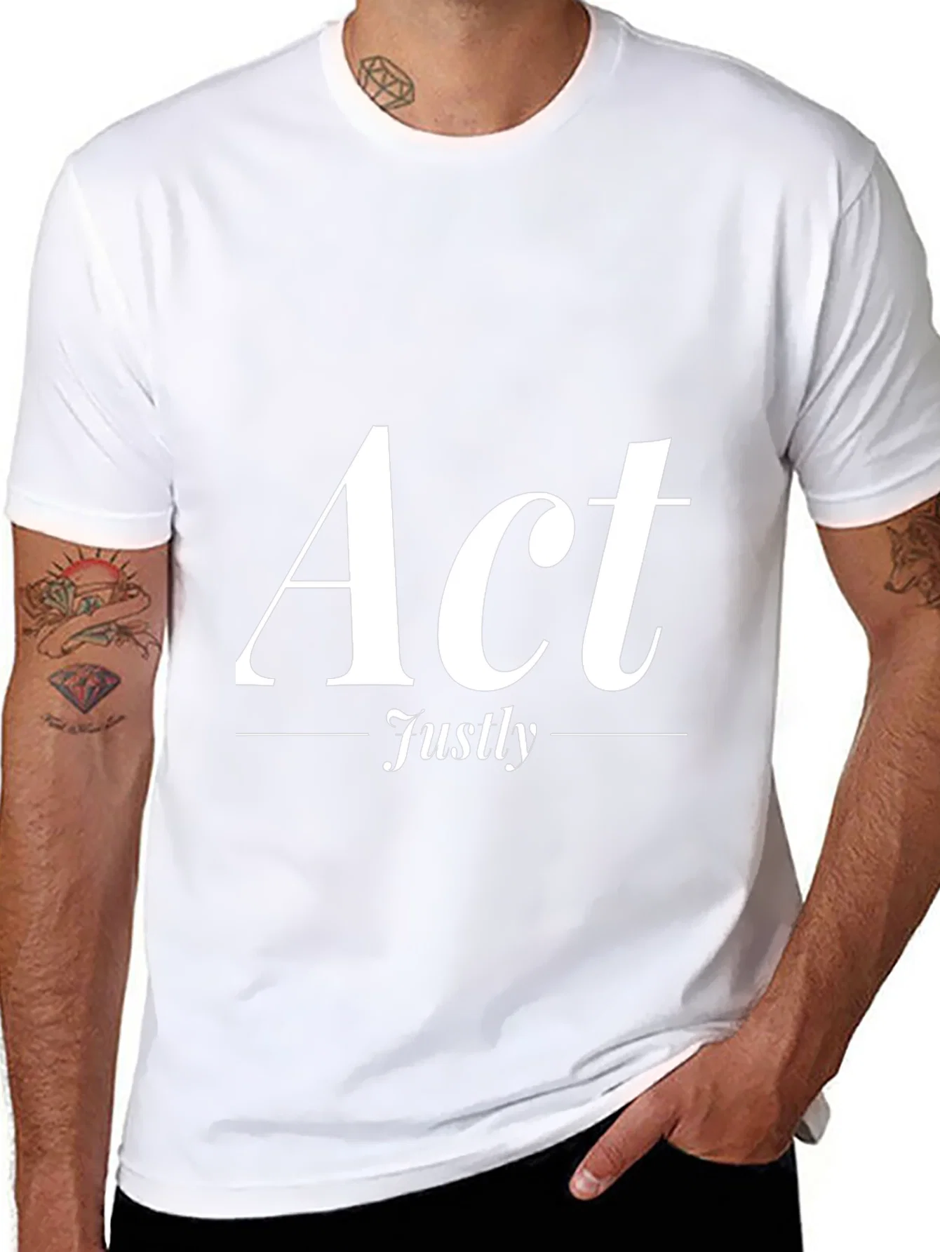 Rebbecca Act Justly Graphic Tee - Stylish & Meaningful