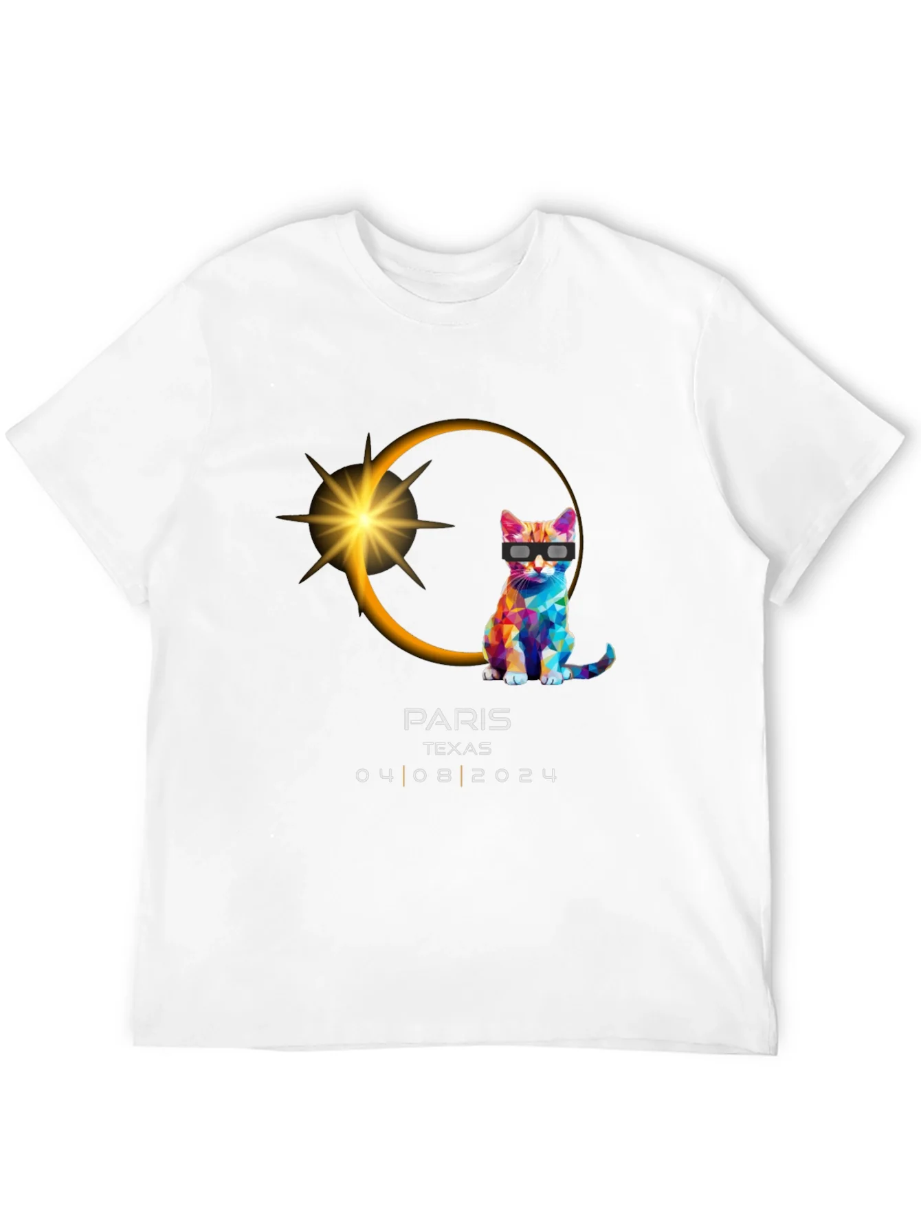Camiseta Eclipse Solar 2024 Par¨ªs Texas