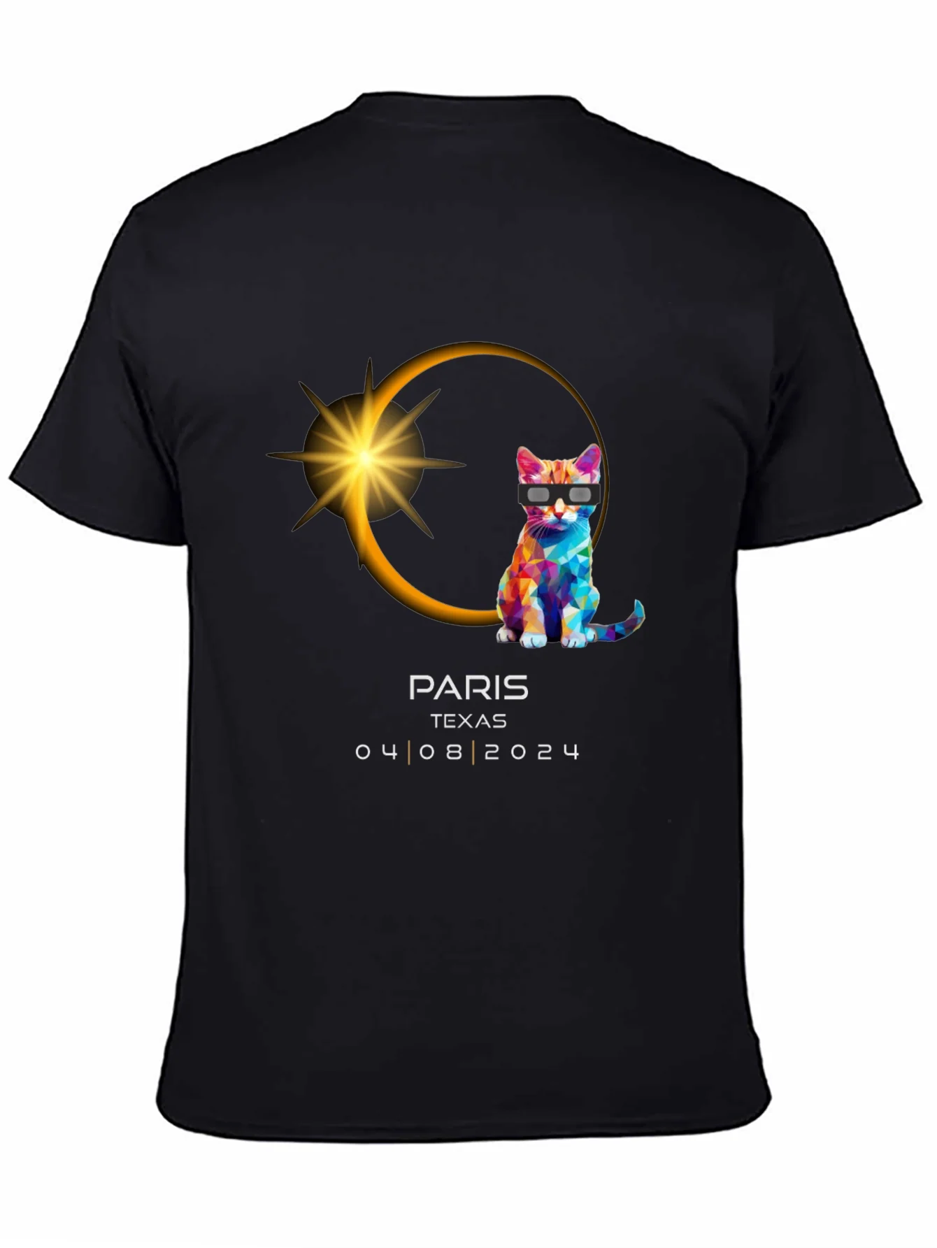 Camiseta Eclipse Solar 2024 Par¨ªs Texas