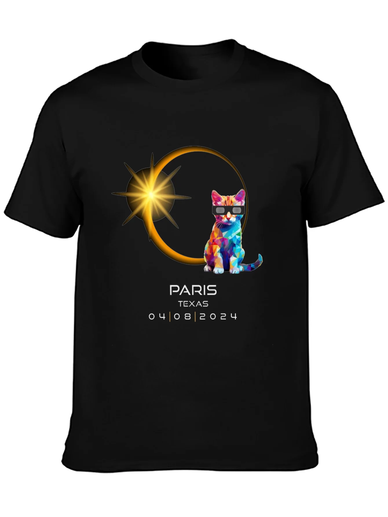 Camiseta Eclipse Solar 2024 Par¨ªs Texas