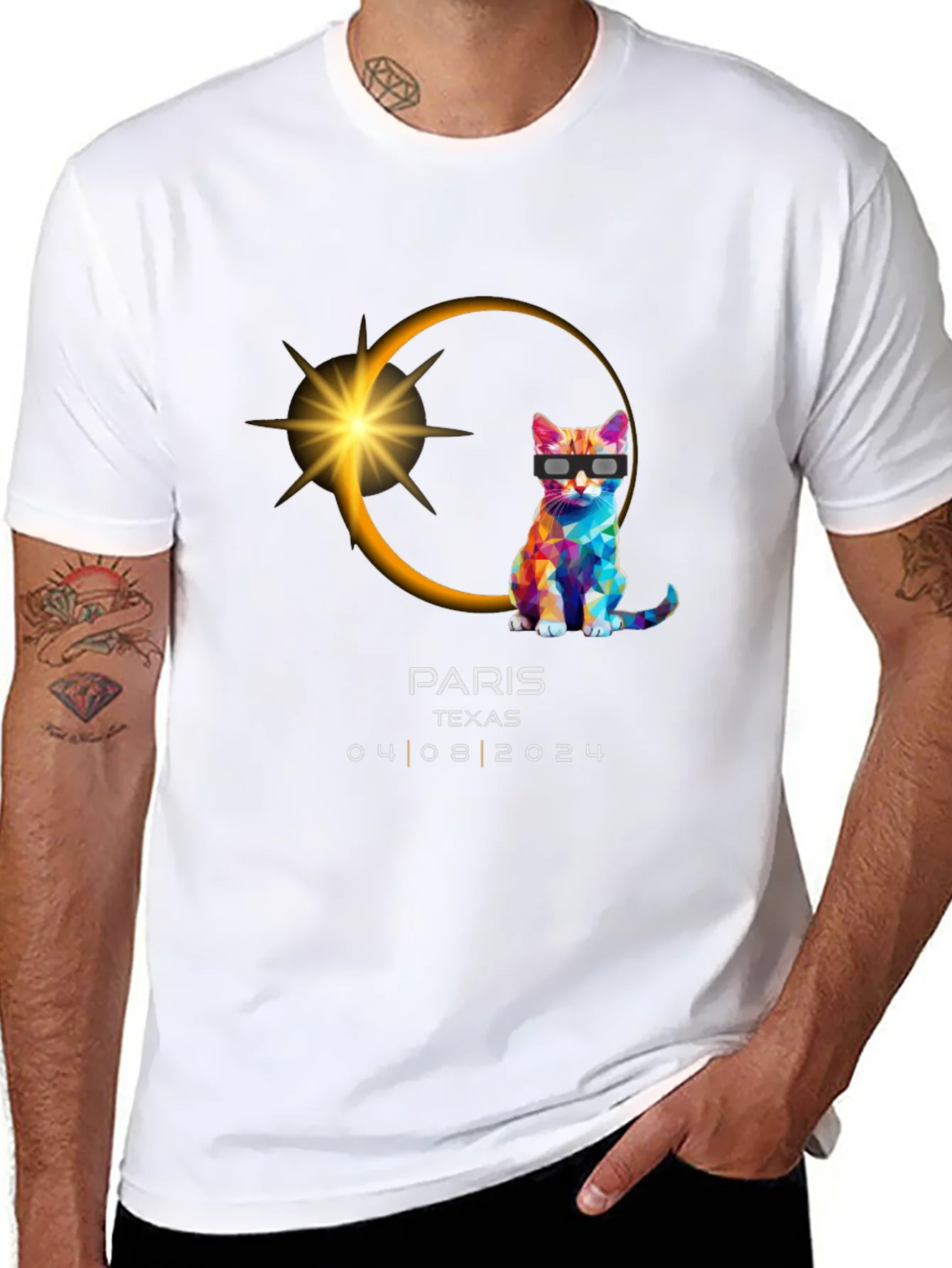Camiseta Eclipse Solar 2024 Par¨ªs Texas
