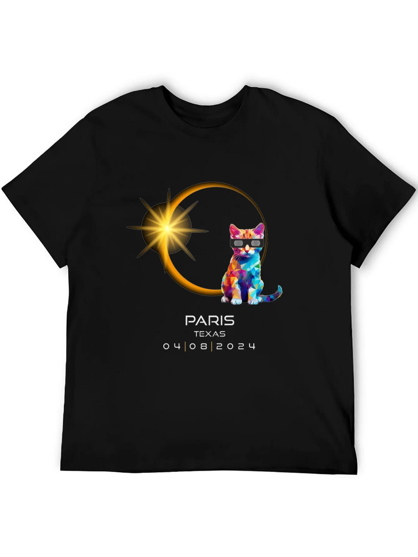 Camiseta Eclipse Solar 2024 Par¨ªs Texas