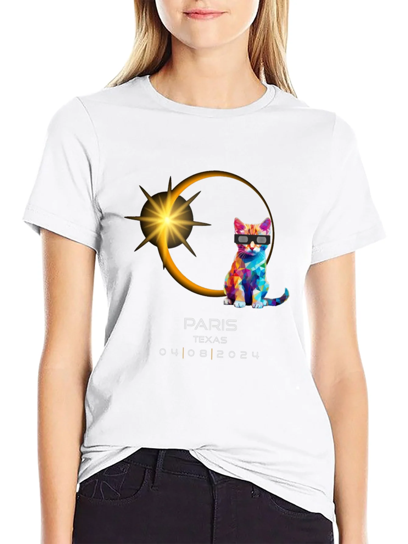 Camiseta Eclipse Solar 2024 Par¨ªs Texas