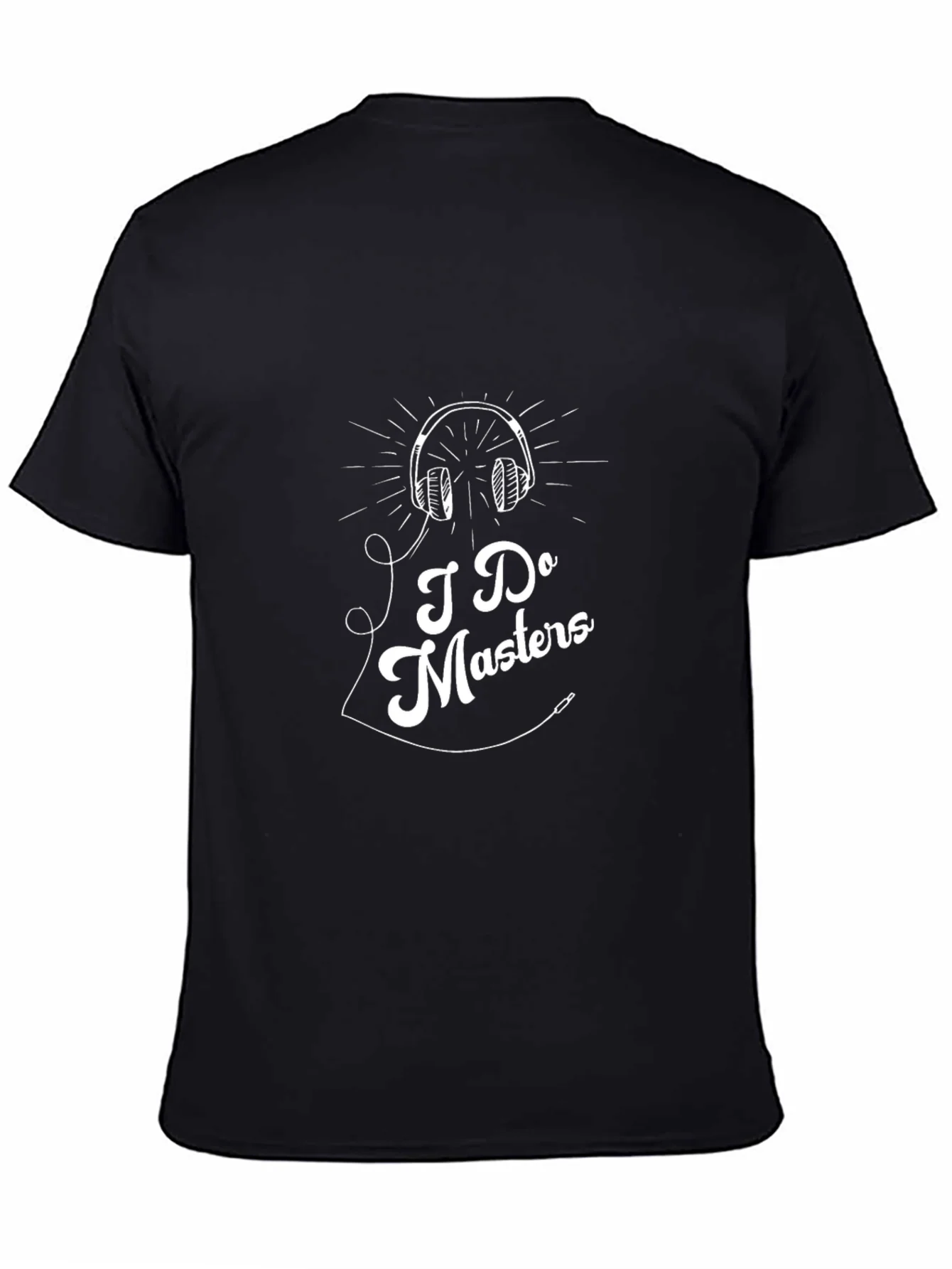 Camiseta Negra con Dise?o I Do Masters