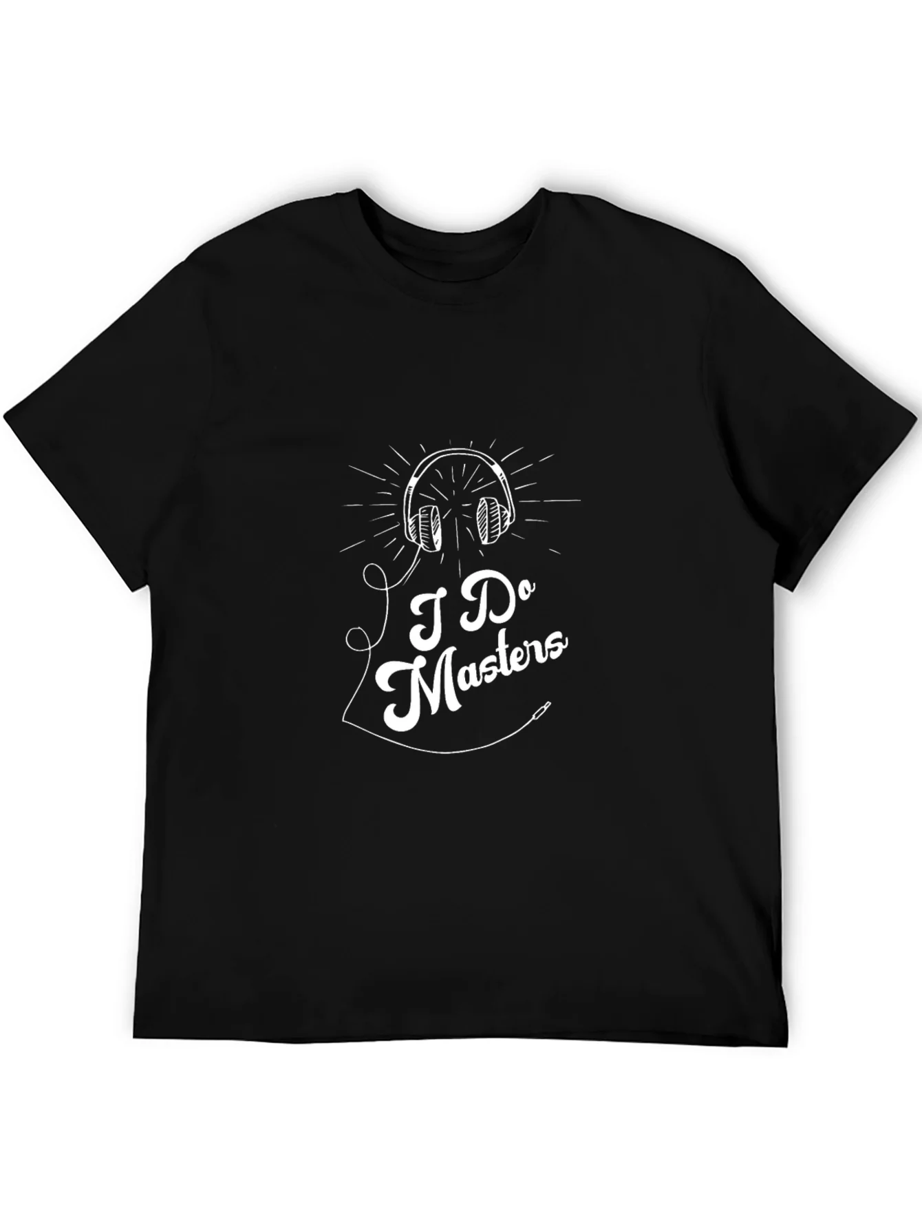 Camiseta Negra con Dise?o I Do Masters